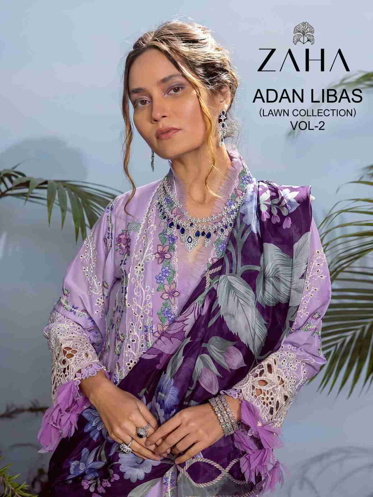 Adan Libas Vol-2 By Zaha 10311 To 10313 Series Beautiful Pakistani Suits Stylish Fancy Colorful Party Wear & Occasional Wear Cambric Cotton Embroidered Dresses At Wholesale Price