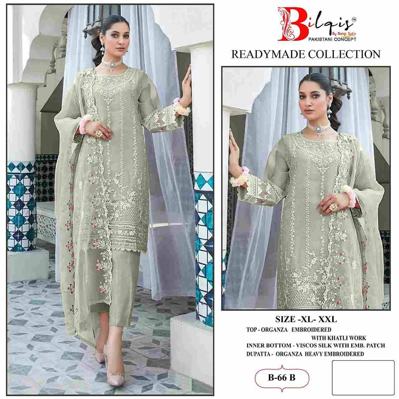 Bilqis 66 Colours By Bilqis 66-A To 66-D Series Beautiful Pakistani Suits Stylish Fancy Colorful Party Wear & Occasional Wear Organza Embroidery Dresses At Wholesale Price