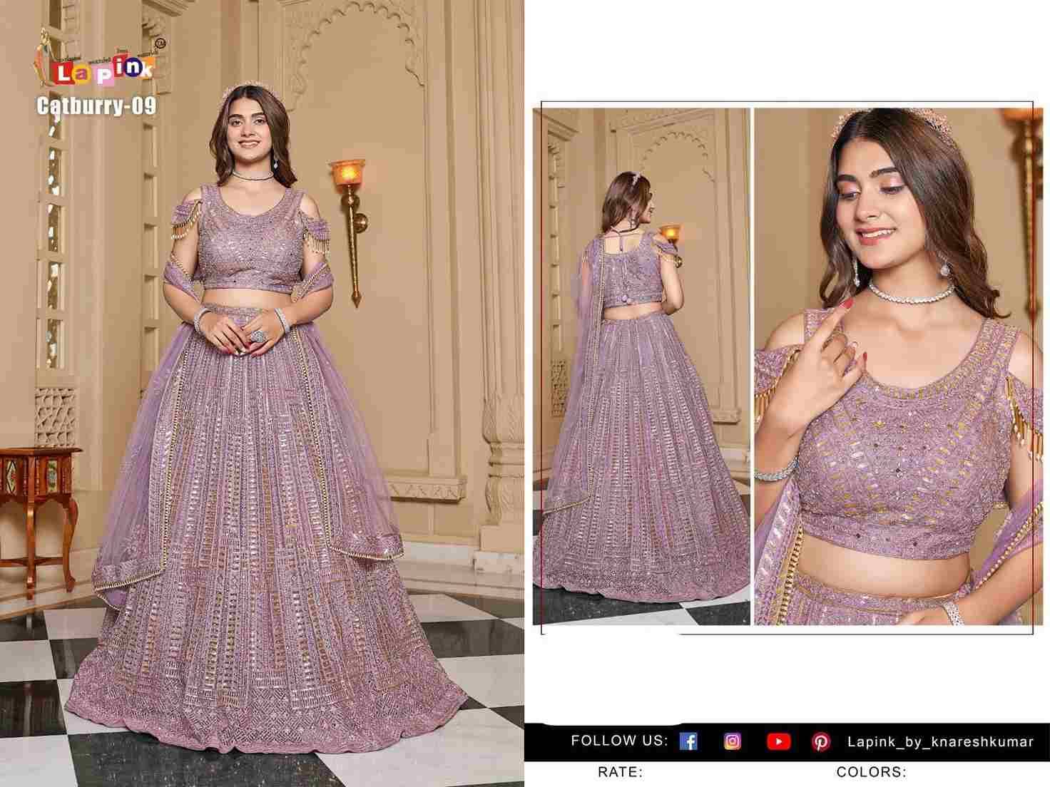 Catburry-09 By Lapink Designer Beautiful Wedding Collection Occasional Wear & Party Wear Fancy Lehengas At Wholesale Price