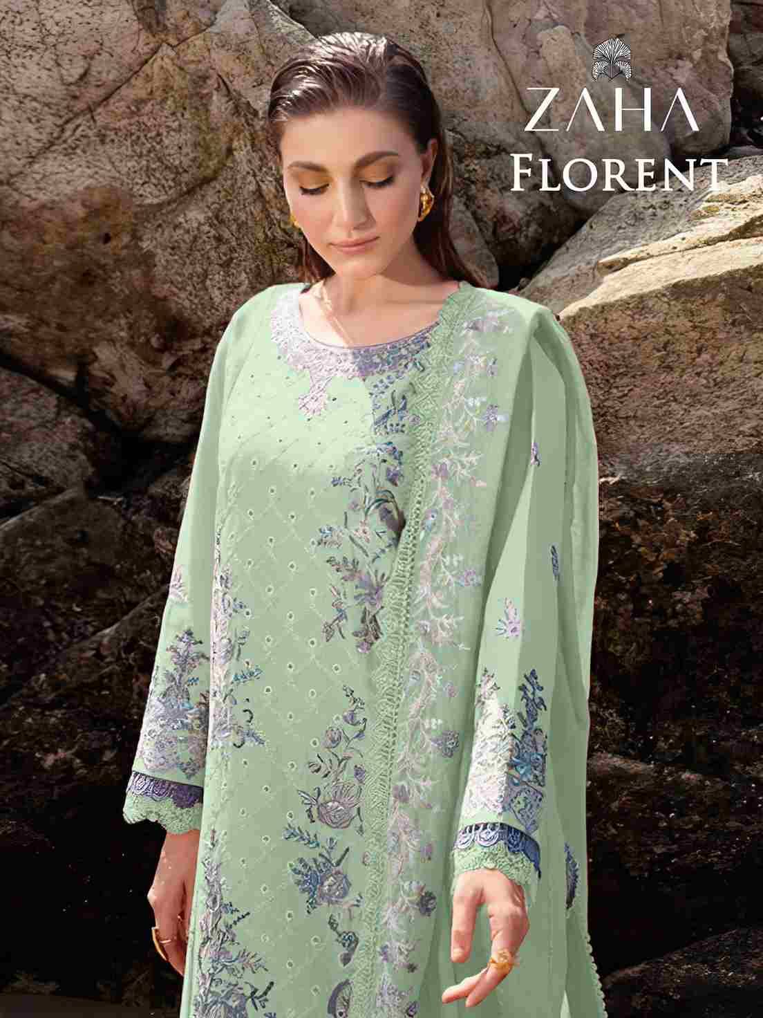 Florent By Zaha 10296-A To 10296-D Series Beautiful Pakistani Suits Colorful Stylish Fancy Casual Wear & Ethnic Wear Cambric Cotton Dresses At Wholesale Price