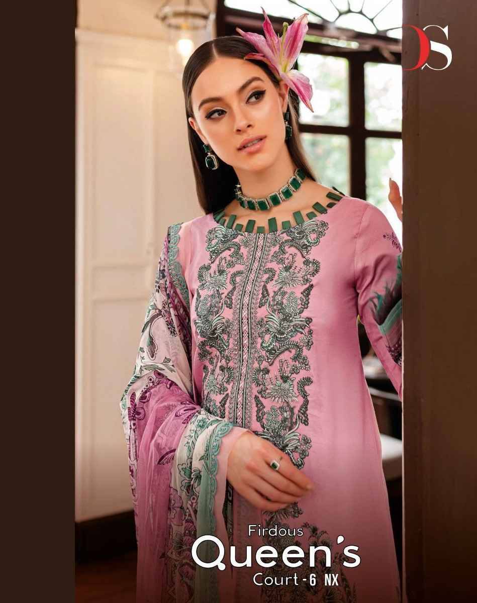 Firdous Queens Court Vol-6 Nx By Deepsy Suits Designer Pakistani Suits Beautiful Stylish Fancy Colorful Party Wear & Occasional Wear Pure Cotton Print Embroidered Dresses At Wholesale Price