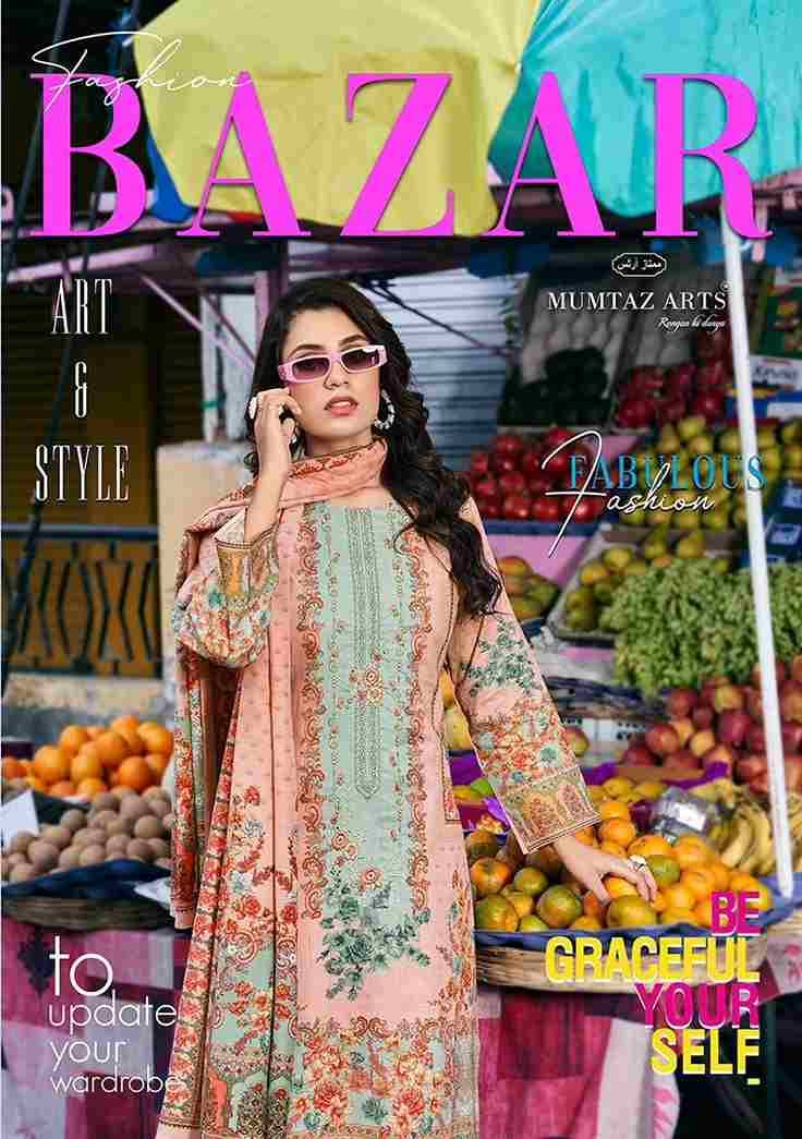 Fashion Bazaar By Mumtaz Arts 2101 To 2104 Series Designer Festive Suits Beautiful Fancy Colorful Stylish Party Wear & Occasional Wear Pure Jam Satin Dresses At Wholesale Price