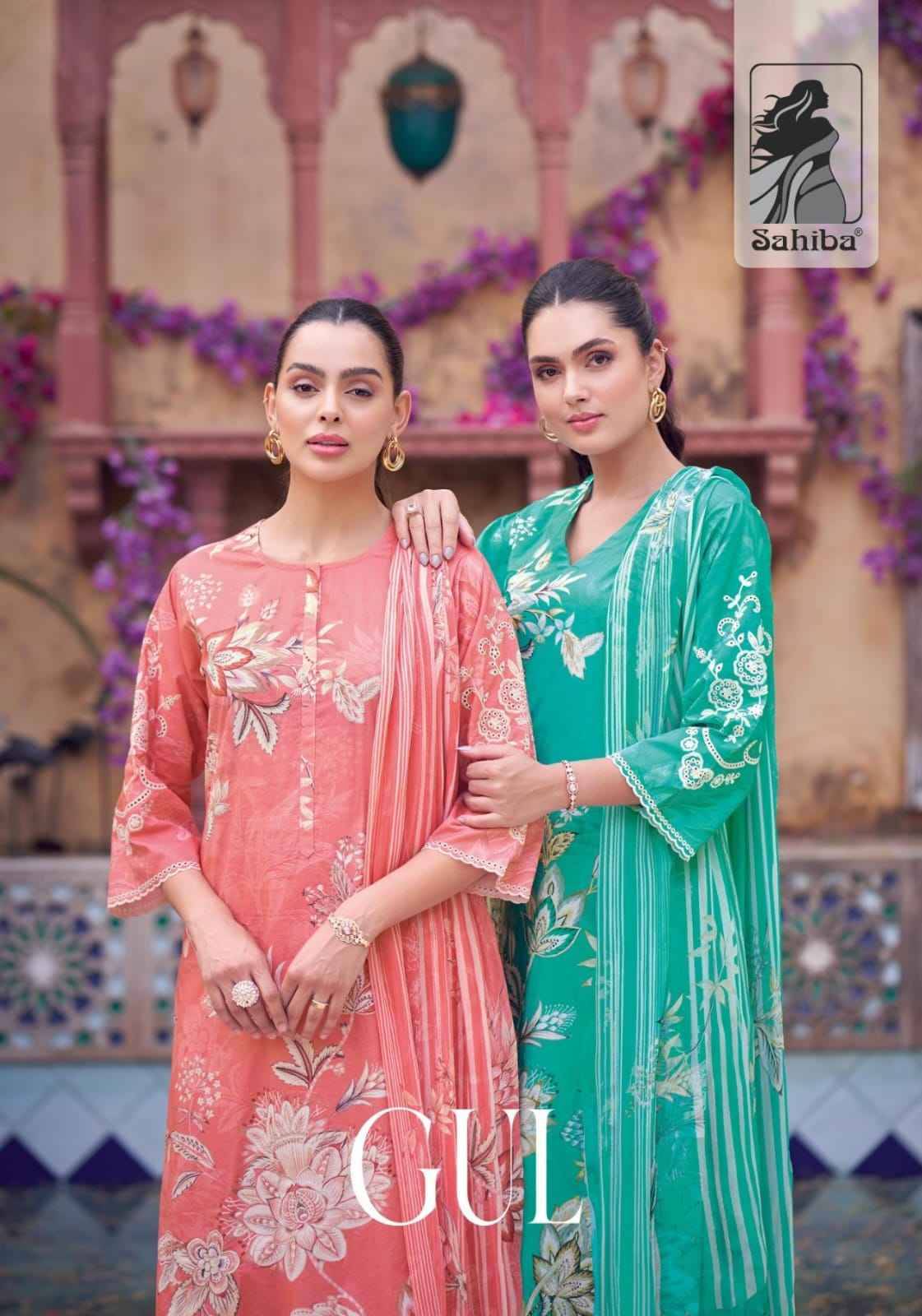 Gul By Sahiba Fabrics Beautiful Stylish Festive Suits Fancy Colorful Casual Wear & Ethnic Wear & Ready To Wear Pure Lawn Cotton With Embroidery Dresses At Wholesale Price