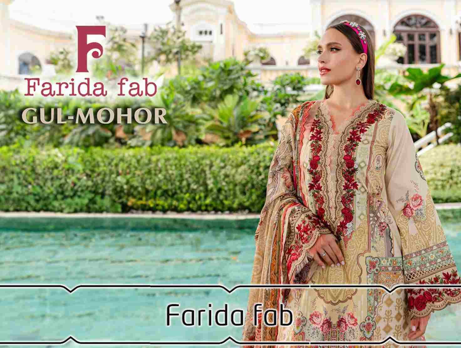 Gul-Mohor By Farida Fab 1001 To 1006 Series Beautiful Festive Suits Stylish Fancy Colorful Casual Wear & Ethnic Wear Pure Cotton Print Dresses At Wholesale Price