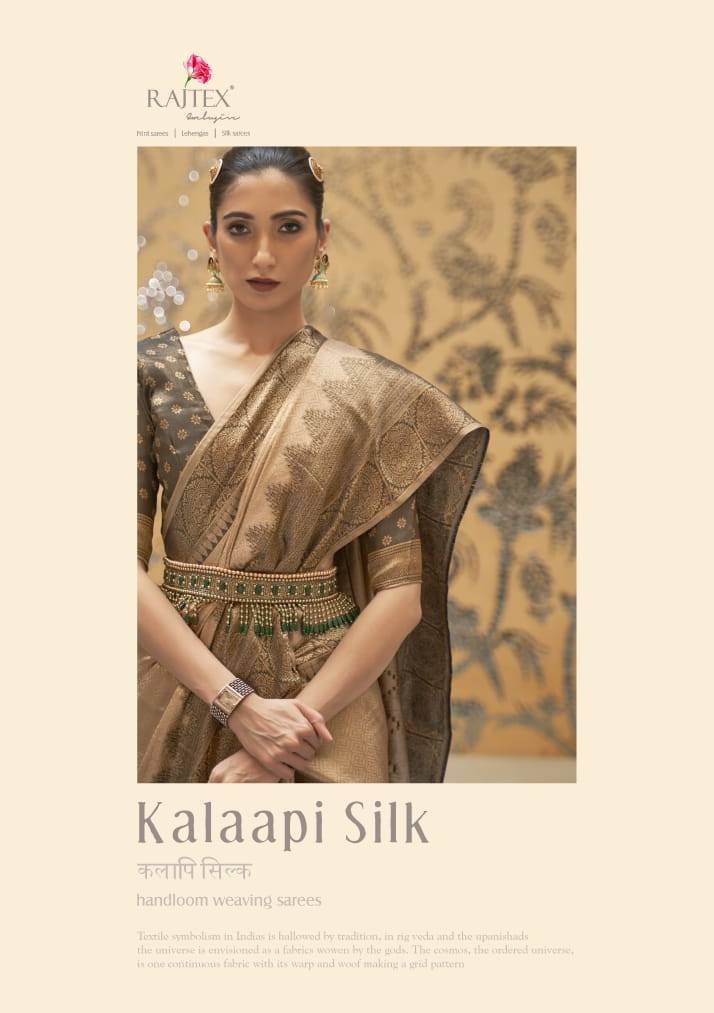 Kalaapi Silk By Raj Tex 199001 To 199006 Series Indian Traditional Wear Collection Beautiful Stylish Fancy Colorful Party Wear & Occasional Wear Handloom Silk Sarees At Wholesale Price