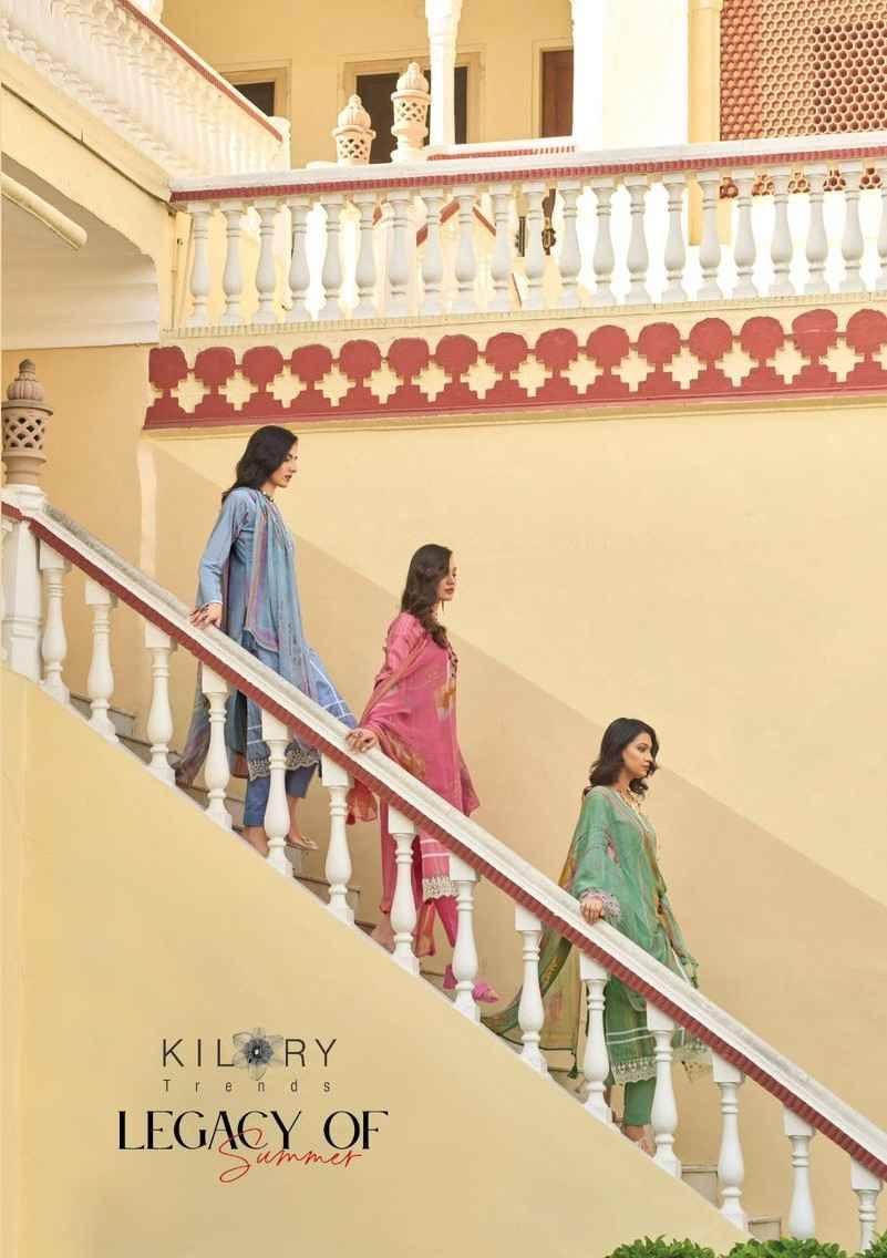 Legacy Of Summer By Kilory 981 To 988 Series Beautiful Festive Suits Colorful Stylish Fancy Casual Wear & Ethnic Wear Pure Lawn Cotton Dresses At Wholesale Price