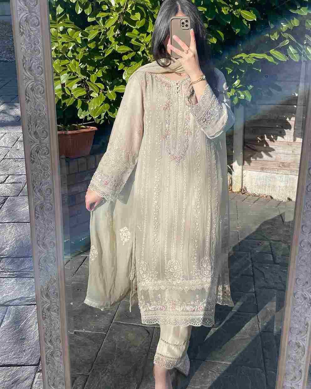 L-1842 By Fashid Wholesale Beautiful Stylish Suits Fancy Colorful Casual Wear & Ethnic Wear & Ready To Wear Faux Georgette Dresses At Wholesale Price