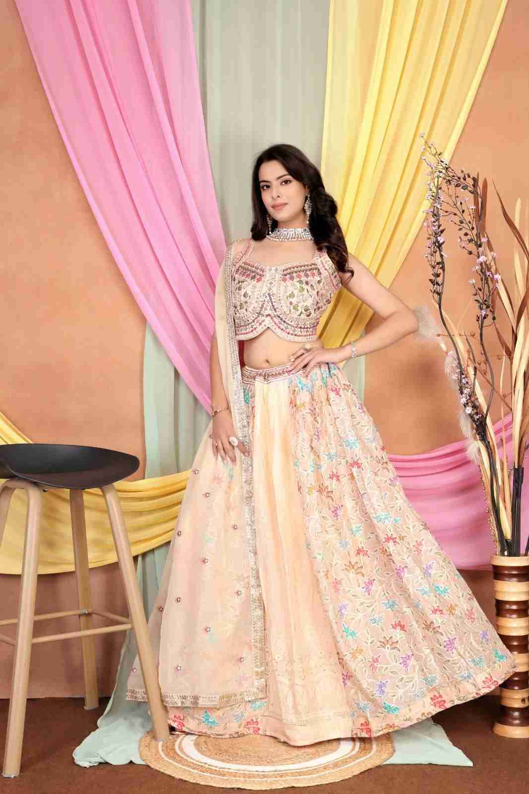Non Catalog Vol-6 By PC 01 To 03 Series Beautiful Colorful Fancy Wedding Collection Occasional Wear & Party Wear Chinnon Lehengas At Wholesale Price