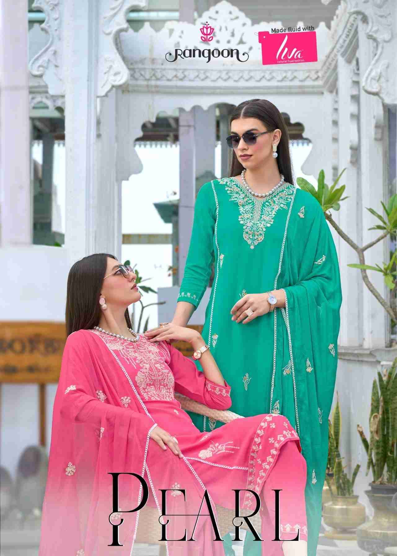 Pearl By Rangoon 5231 To 5236 Series Designer Festive Suits Collection Beautiful Stylish Fancy Colorful Party Wear & Occasional Wear Pure Viscose Rayon Embroidered Dresses At Wholesale Price