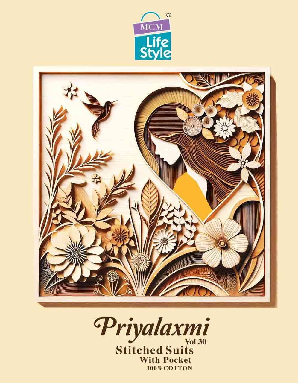 Priyalaxmi Vol-30 By MCM Lifestyle 3006 To 3032 Series Beautiful Festive Suits Stylish Fancy Colorful Casual Wear & Ethnic Wear Pure Cotton Print Dresses At Wholesale Price