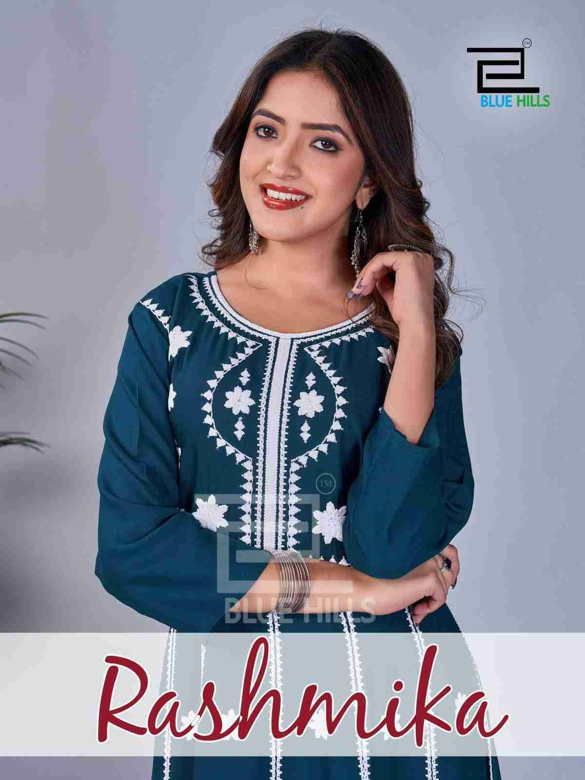 Rashmika By Blue Hills 1001 To 1006 Series Designer Stylish Fancy Colorful Beautiful Party Wear & Ethnic Wear Collection Rayon Gowns At Wholesale Price