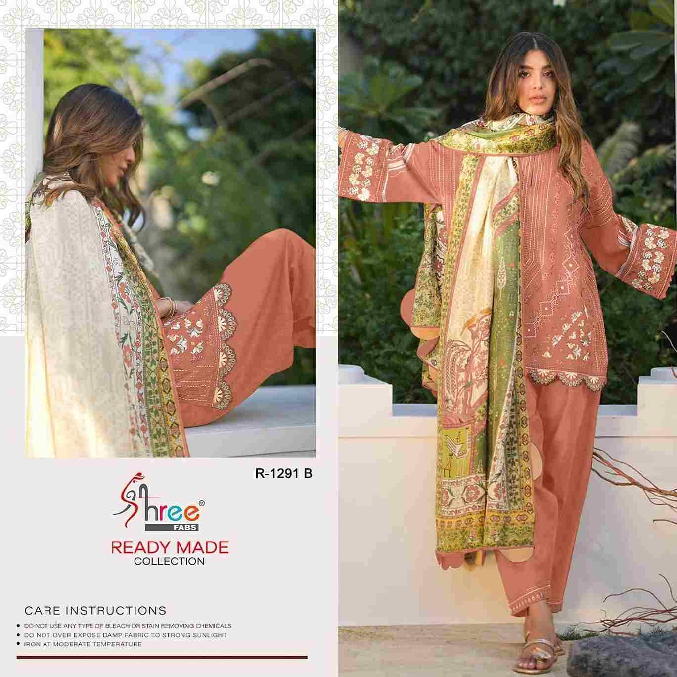 Shree Fabs Hit Design R-1291 Colours By Shree Fabs R-1291-A To R-1291-D Series Wholesale Designer Pakistani Suits Collection Beautiful Stylish Fancy Colorful Party Wear & Occasional Wear Lawn Cambric Cotton Dresses At Wholesale Price
