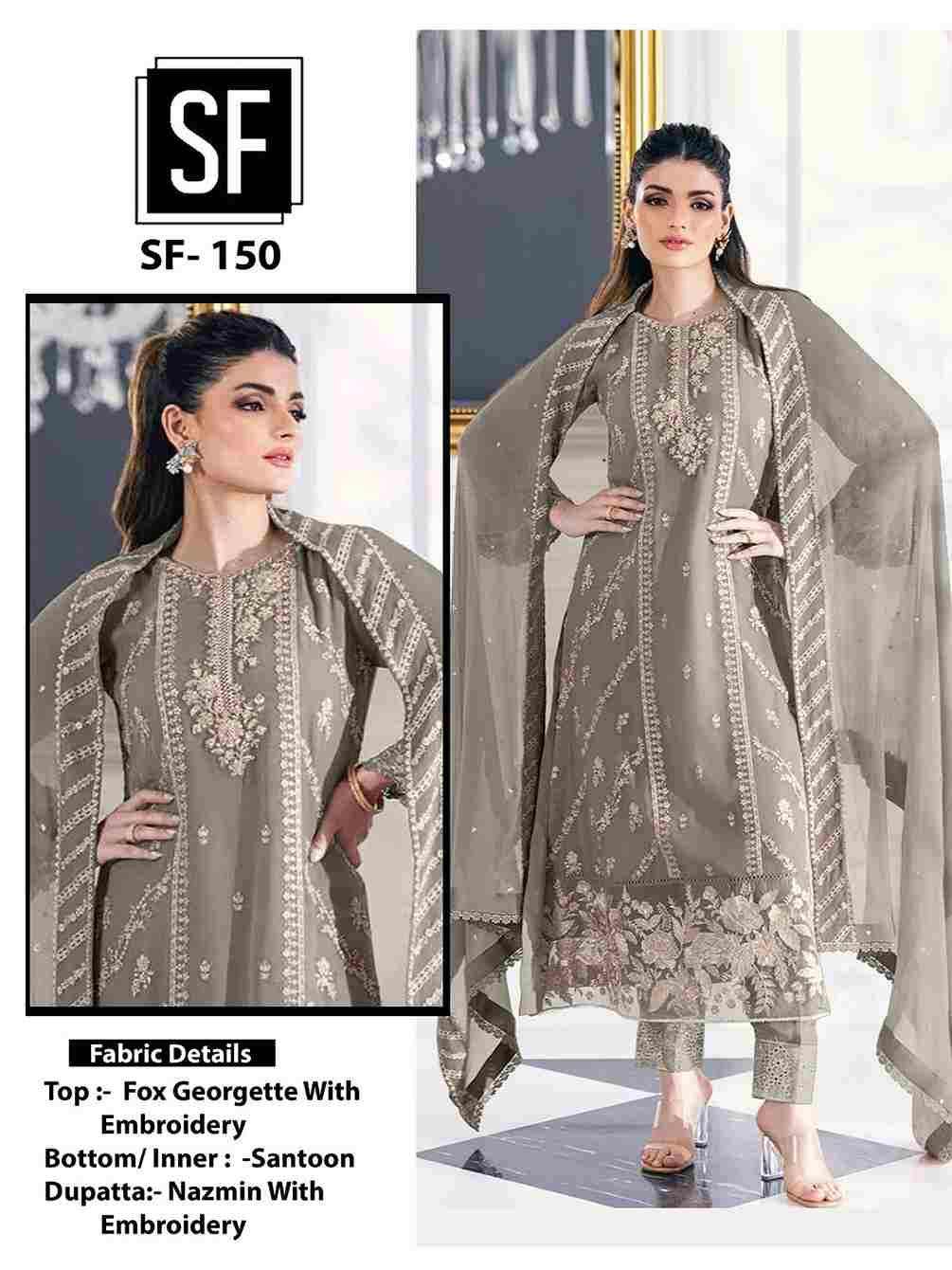 SF-150 By Fashid Wholesale Designer Pakistani Suits Collection Beautiful Stylish Fancy Colorful Party Wear & Occasional Wear Pure Faux Georette Embroidered Dresses At Wholesale Price