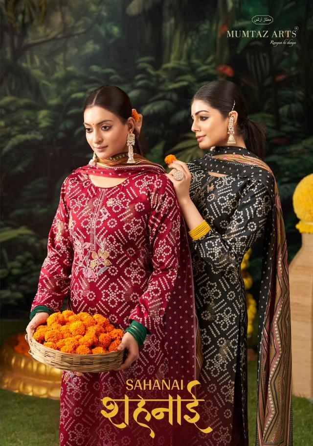 Sahanai By Mumtaz Arts 1901 To 1904 Series Designer Festive Suits Beautiful Fancy Colorful Stylish Party Wear & Occasional Wear Pure Jam Satin Dresses At Wholesale Price