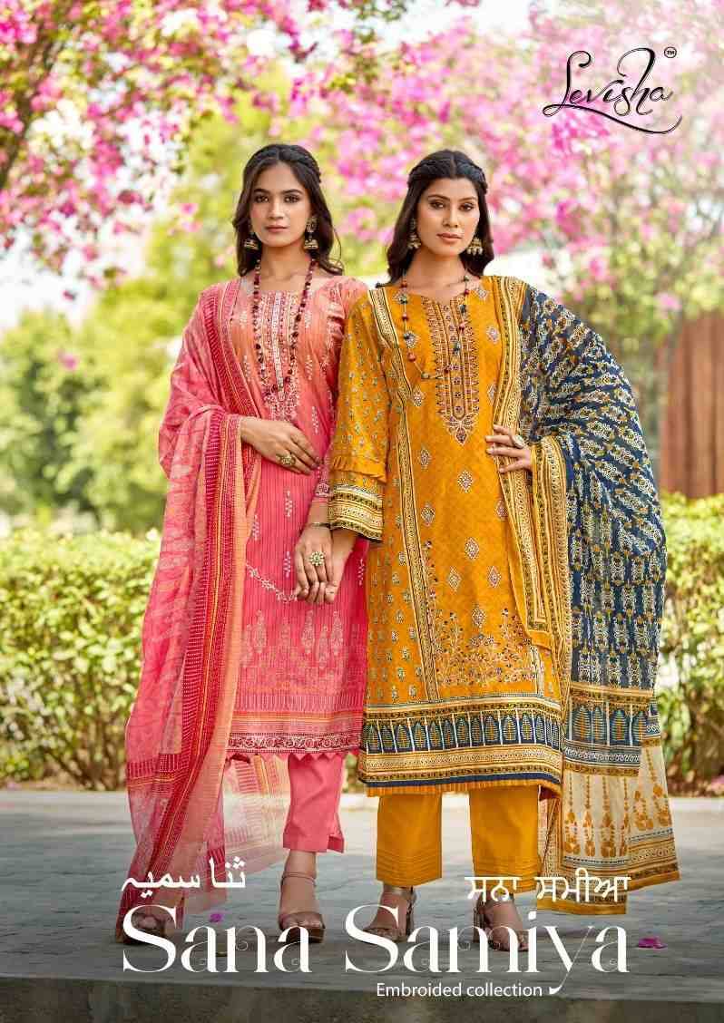 Sana Samiya By Levisha 1013 To 1020 Series Festive Suits Beautiful Fancy Colorful Stylish Party Wear & Occasional Wear Cambric Cotton Print Dresses At Wholesale Price