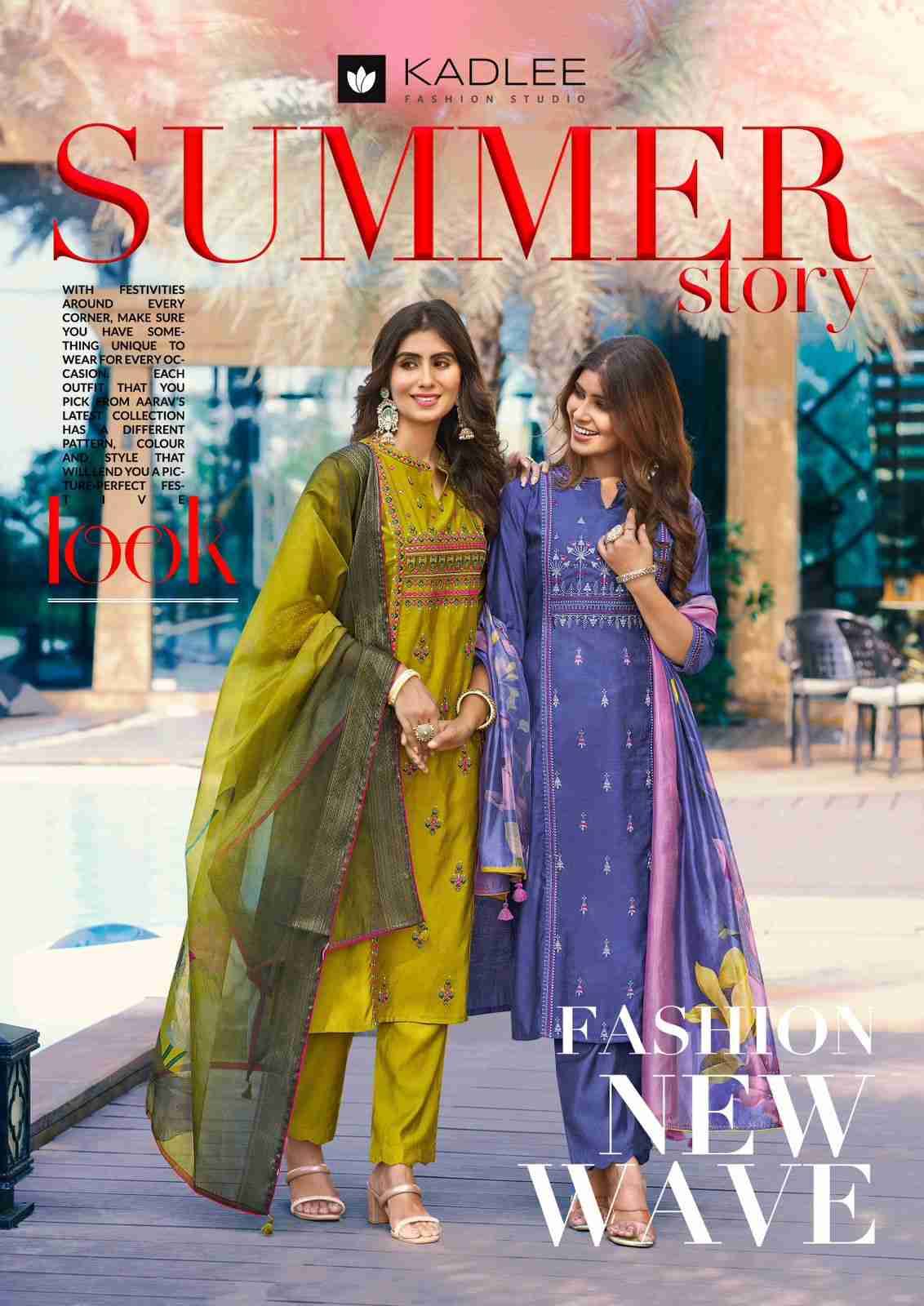 Summer Story By Kadlee 1001 To 1006 Series Designer Festive Suits Collection Beautiful Stylish Fancy Colorful Party Wear & Occasional Wear Pure Viscose Embroidered Dresses At Wholesale Price