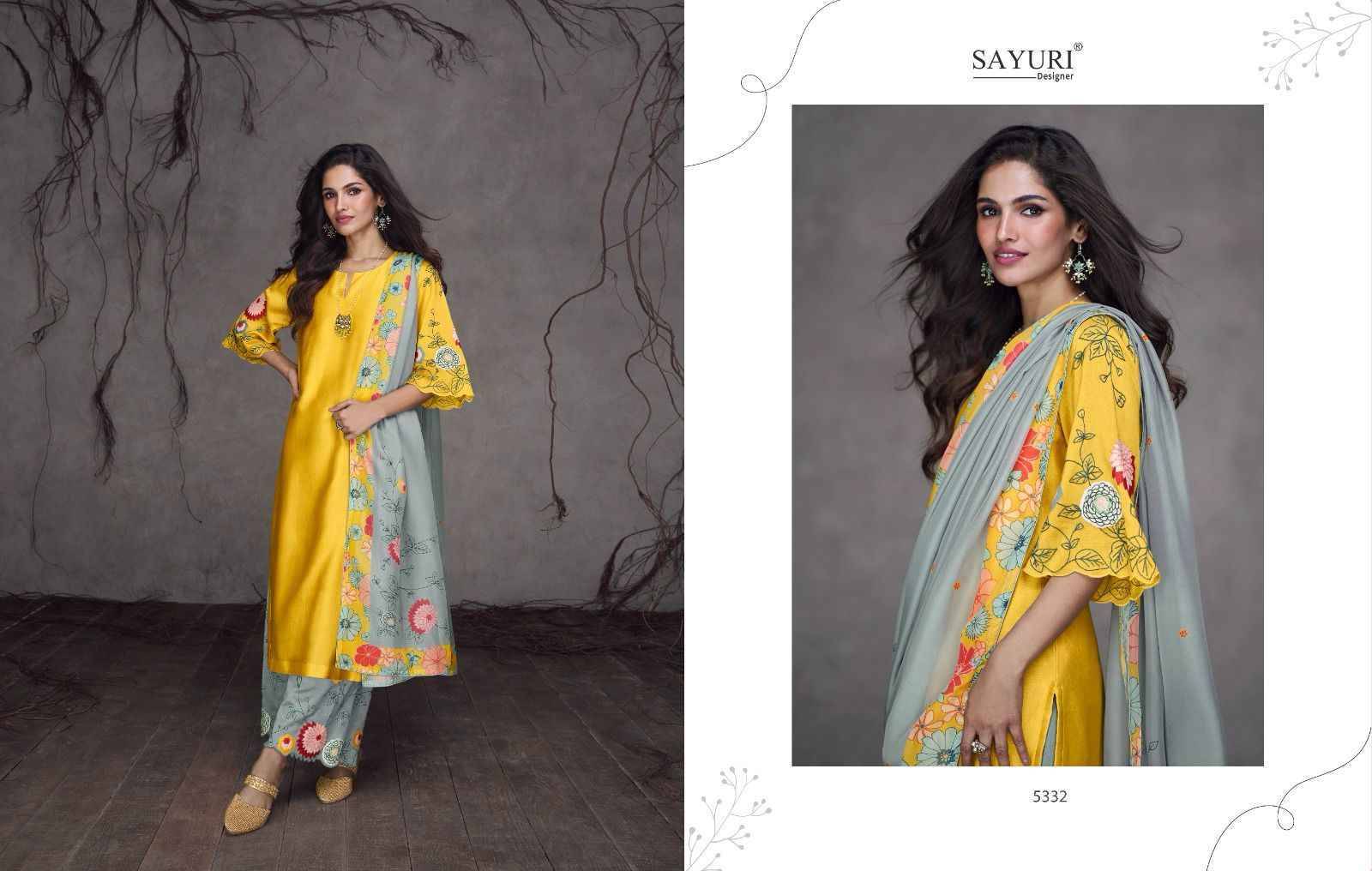Sayuri Hit Design 5332 By Sayuri Beautiful Festive Suits Colorful Stylish Fancy Casual Wear & Ethnic Wear Pure Silk Dresses At Wholesale Price