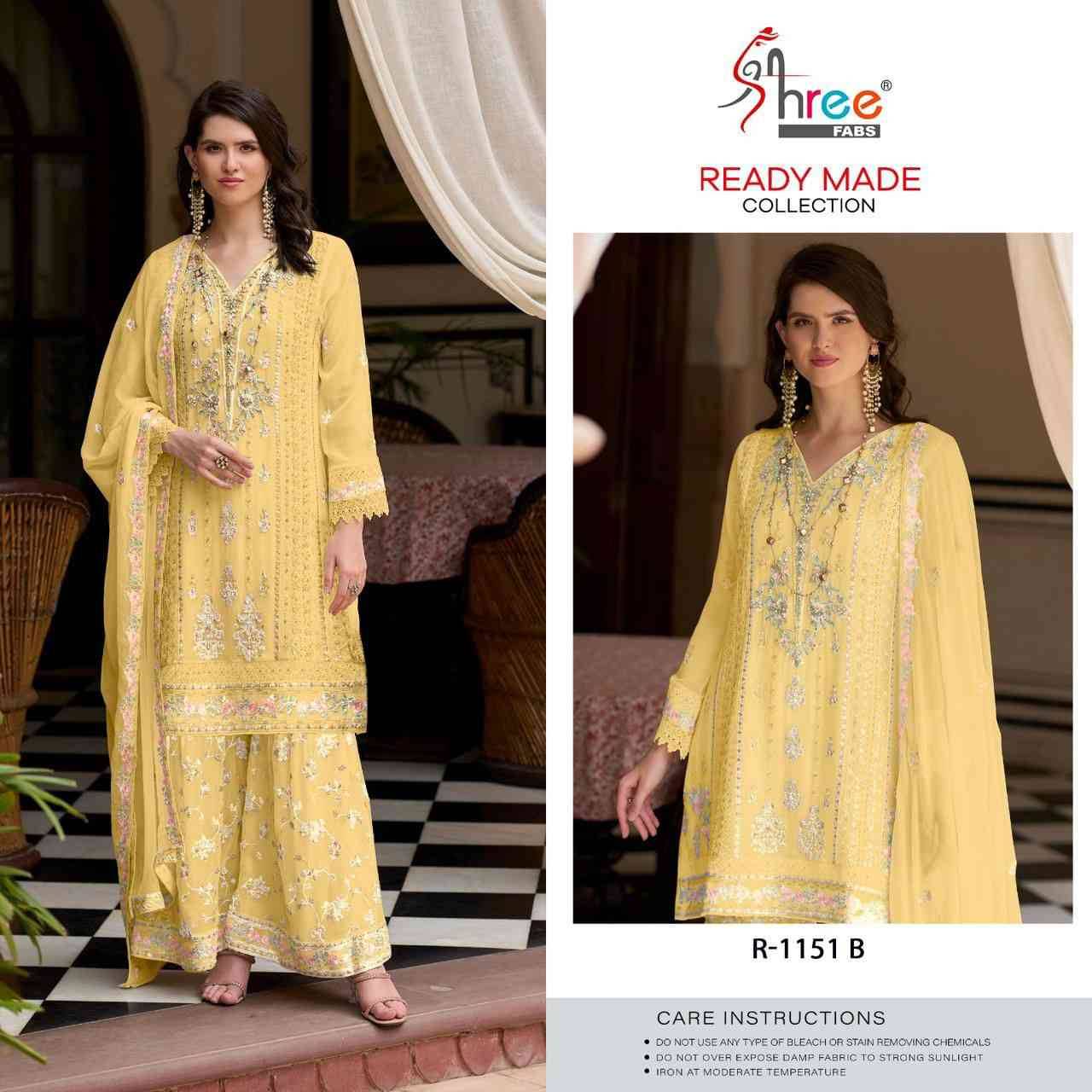 Shree Fabs Hit Design R-1151 Colours By Shree Fabs R-1151-A To R-1151-D Series Beautiful Pakistani Suits Stylish Fancy Colorful Party Wear & Occasional Wear Pure Chiffon Embroidered Dresses At Wholesale Price