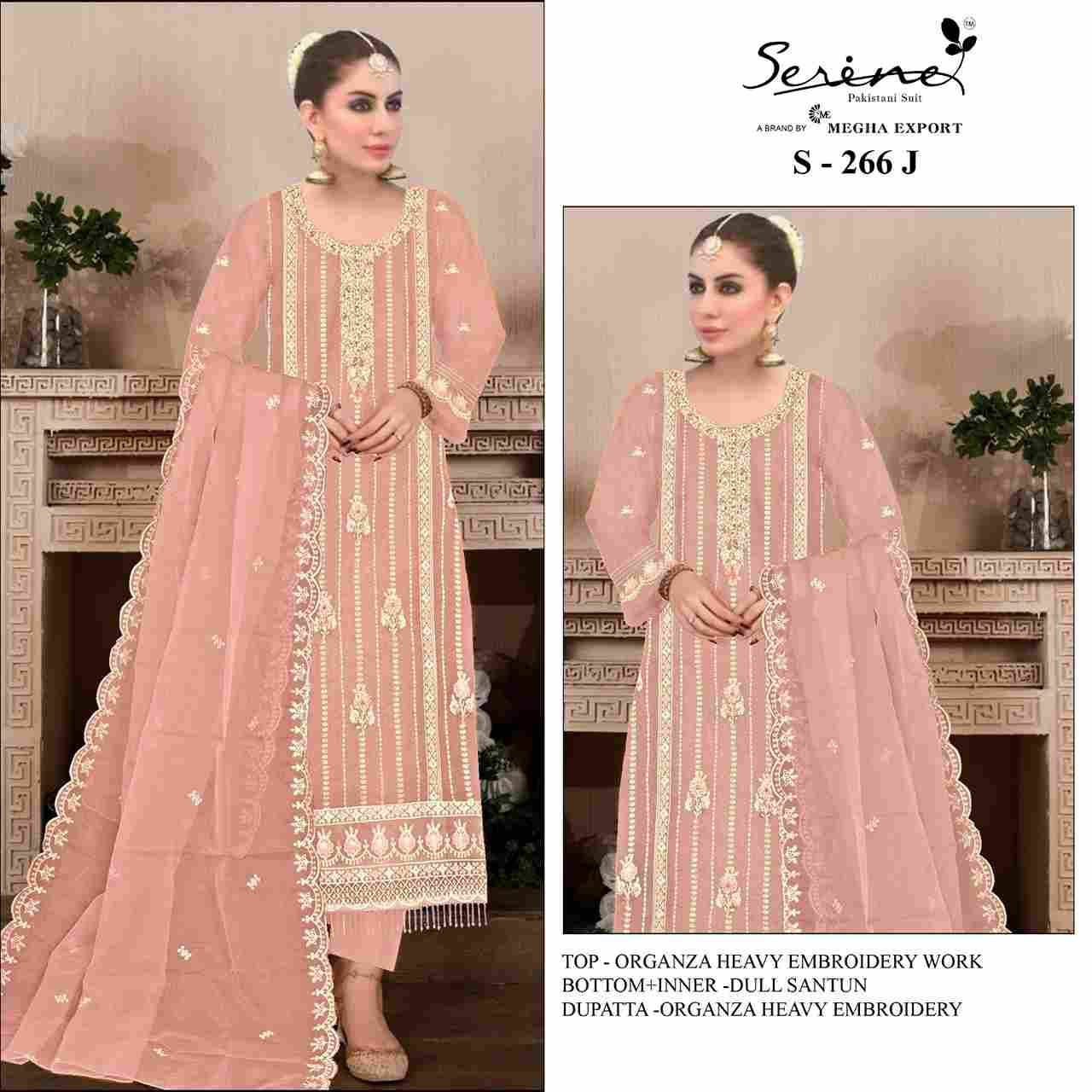 Serene Hit Design S-266 Colours Vol-3 By Serene S-266-I To S-266-L Series Designer Pakistani Suits Beautiful Fancy Colorful Stylish Party Wear & Occasional Wear Organza Embroidered Dresses At Wholesale Price