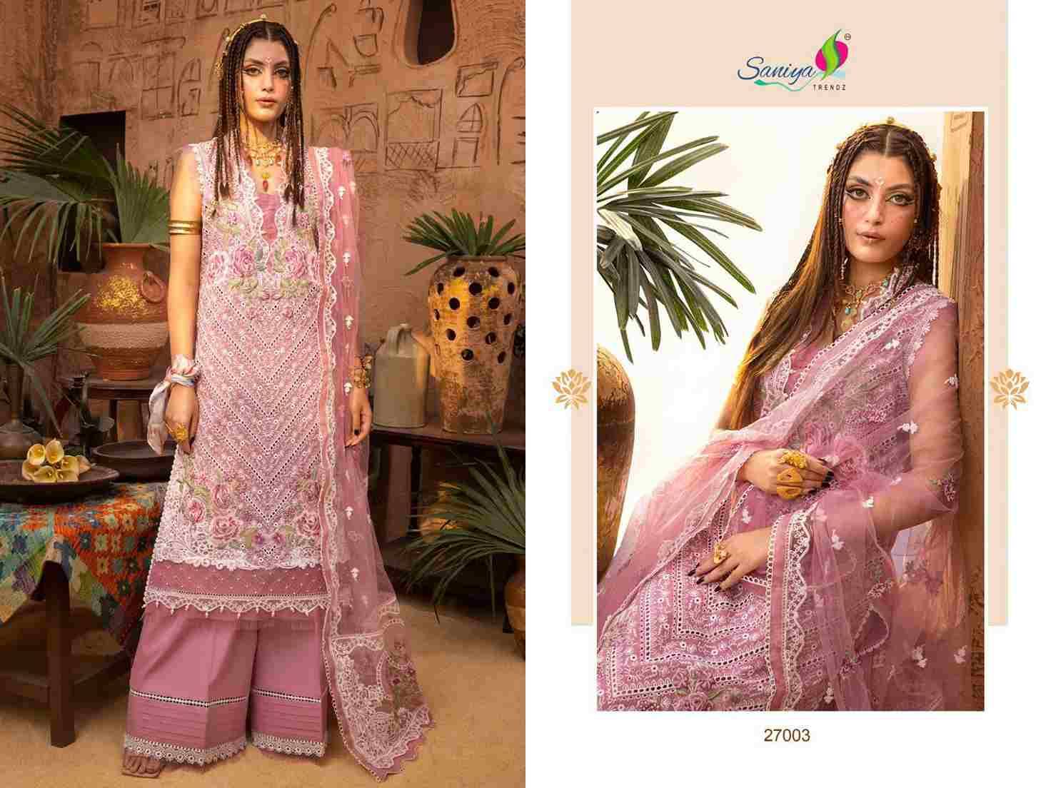 Saniya Trendz Hit Design 27003 By Saniya Trendz Pakistani Suits Beautiful Fancy Colorful Stylish Party Wear & Occasional Wear Cotton Embroidery Dresses At Wholesale Price