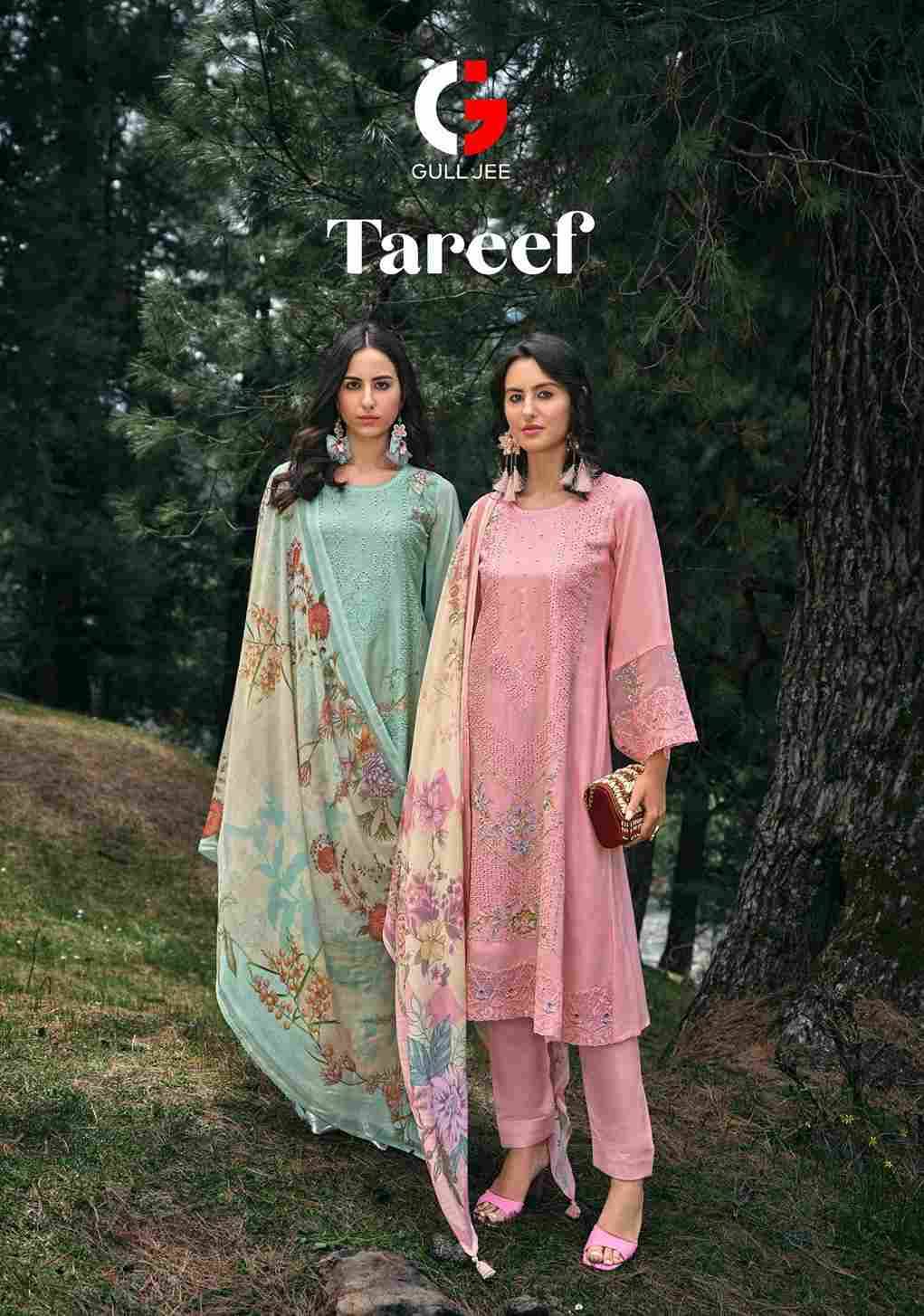 Tareef By Gull Jee 1001 To 1006 Series Beautiful Festive Suits Colorful Stylish Fancy Casual Wear & Ethnic Wear Pure Silk Embroidered Dresses At Wholesale Price
