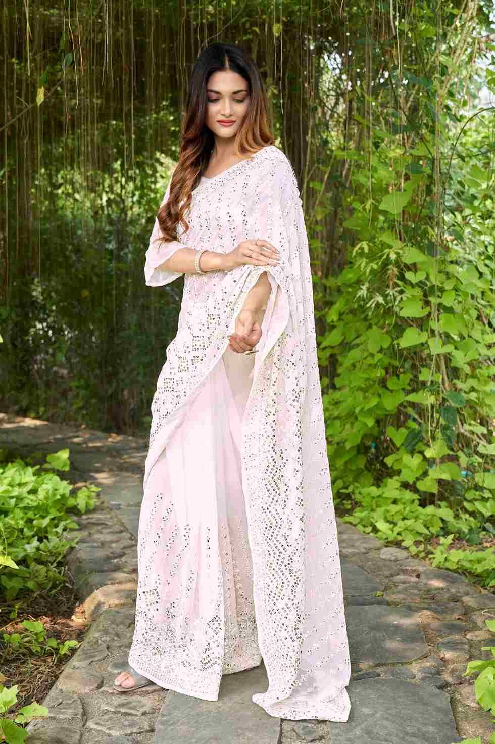 White Tone Vol-3 By Fashid Wholesale Indian Traditional Wear Collection Beautiful Stylish Fancy Colorful Party Wear & Occasional Wear Pure Georgette Sarees At Wholesale Price