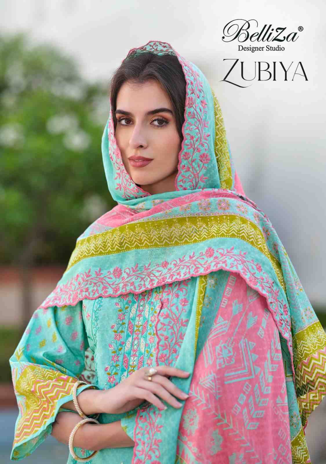 Zubiya By Belliza 923-001 To 923-008 Series Beautiful Festive Suits Stylish Fancy Colorful Casual Wear & Ethnic Wear Pure Cotton Print Dresses At Wholesale Price