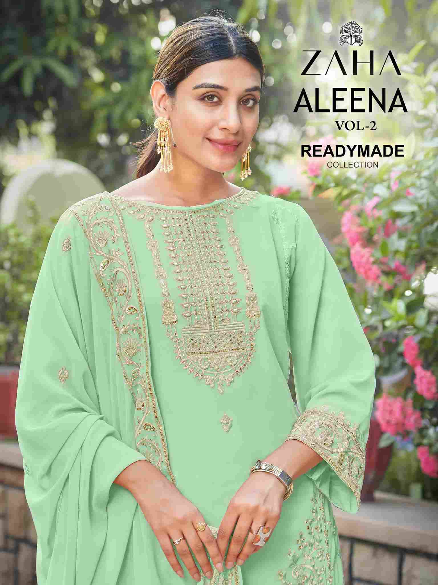 Aleena Vol-2 By Zaha 10353-A To 10353-D Series Beautiful Pakistani Suits Stylish Fancy Colorful Party Wear & Occasional Wear Faux Georgette Embroidered Dresses At Wholesale Price