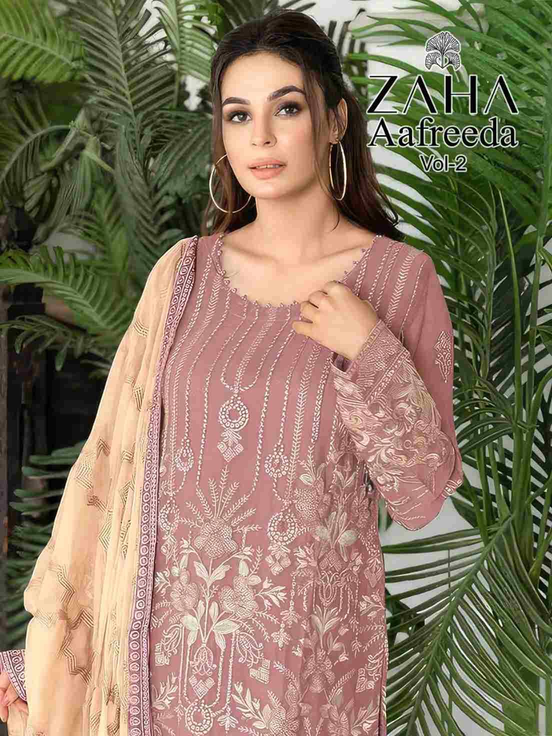 Aafreeda Vol-2 By Zaha 10264 To 10266 Series Beautiful Pakistani Suits Colorful Stylish Fancy Casual Wear & Ethnic Wear Faux Georgette Embroidered Dresses At Wholesale Price