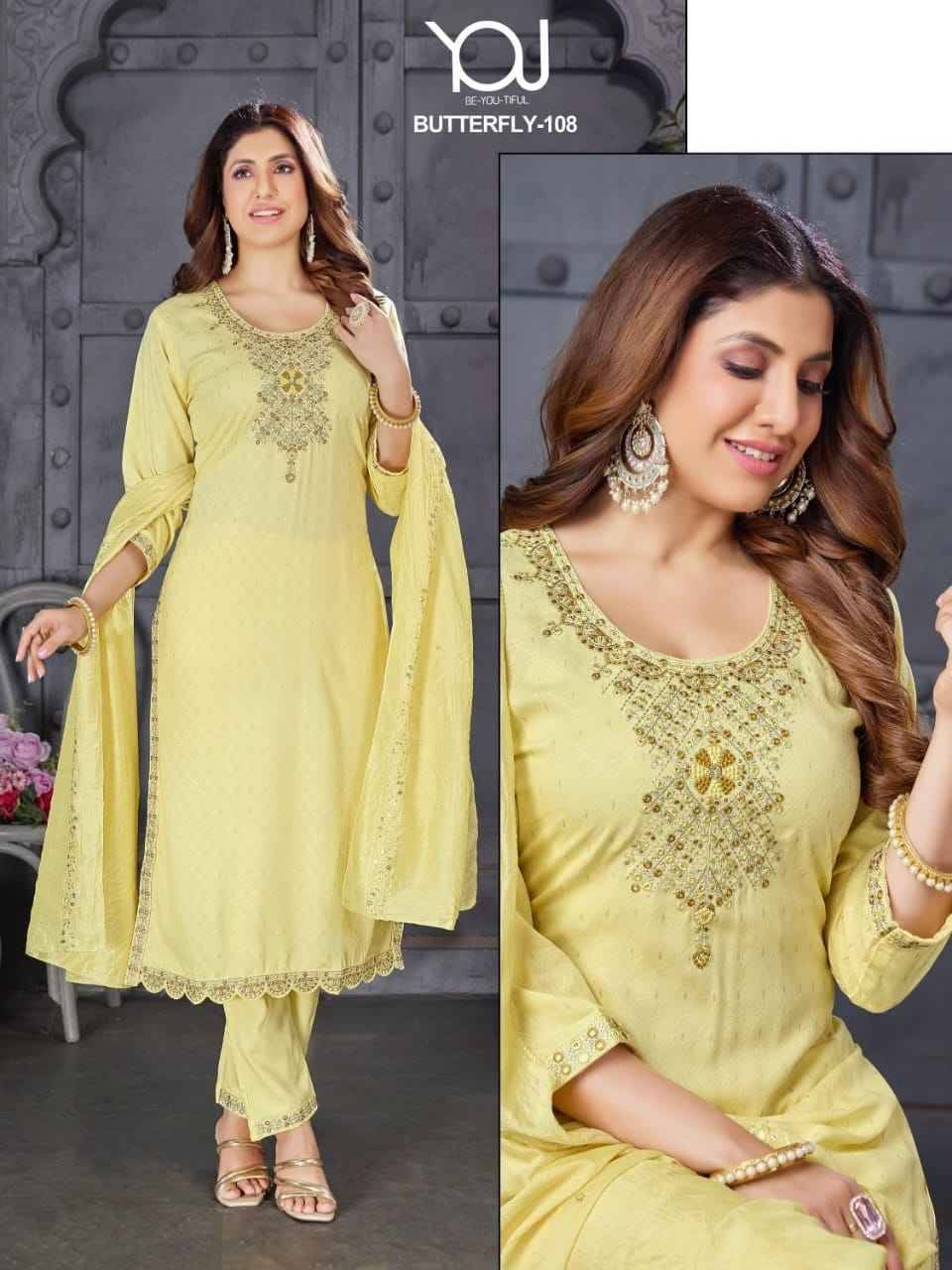 Butterfly By You 107 To 119 Series Beautiful Stylish Festive Suits Fancy Colorful Casual Wear & Ethnic Wear & Ready To Wear Rayon Dresses At Wholesale Price