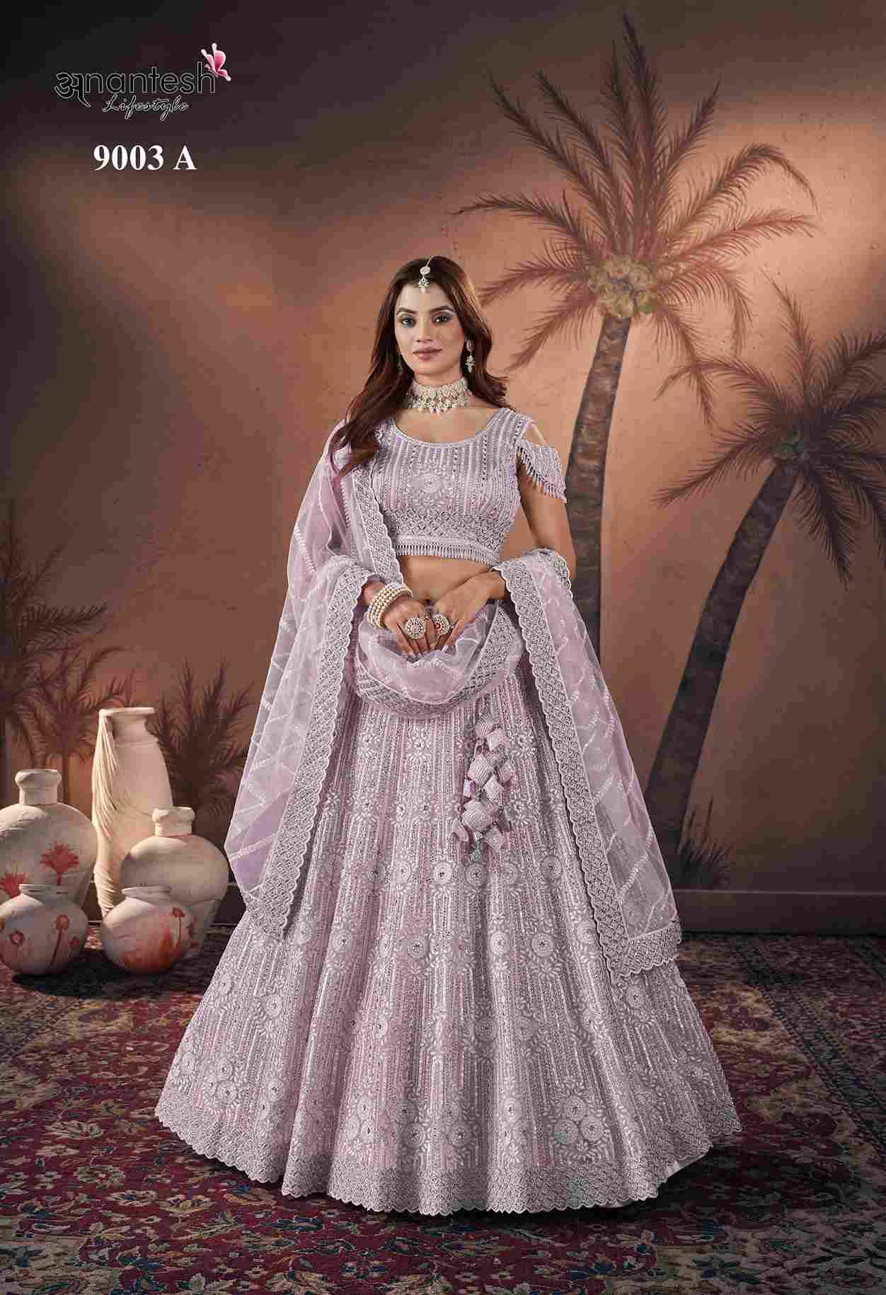 Bridal Couture-9003 Colours By Anantesh Lifestyle 9003 To 9003-B Series Beautiful Colorful Fancy Wedding Collection Occasional Wear & Party Wear Net Lehengas At Wholesale Price
