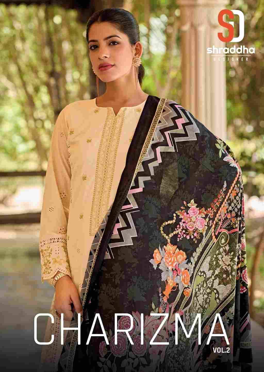 Charizma Vol-2 By Shraddha Designer 2001 To 2004 Series Beautiful Pakistani Suits Colorful Stylish Fancy Casual Wear & Ethnic Wear Pure Cotton With Embroidered Dresses At Wholesale Price