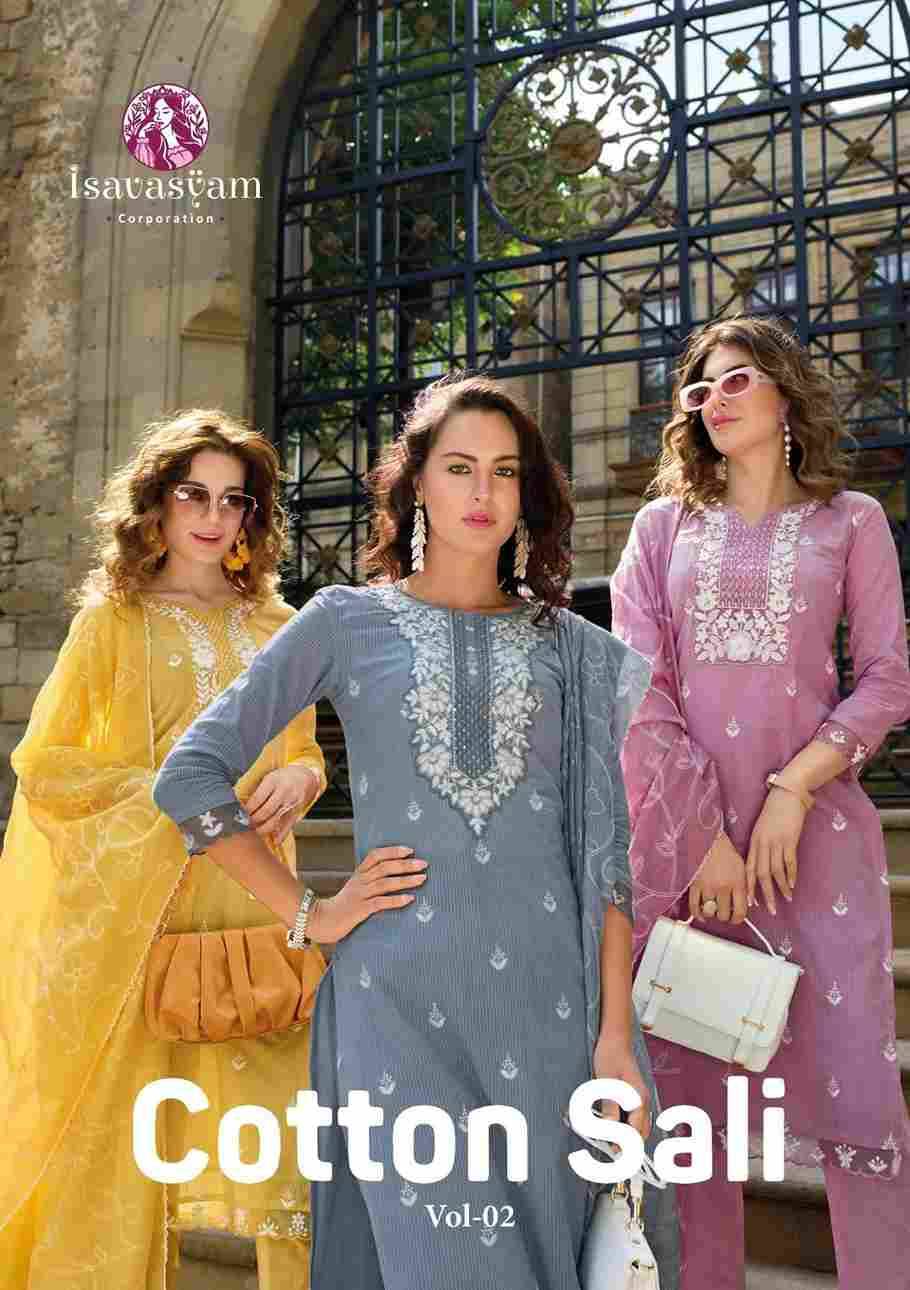 Cotton Sali Vol-2 By Isavasyam 20001 To 20006 Series Designer Stylish Fancy Colorful Beautiful Party Wear & Ethnic Wear Collection Pure Cambric Cotton Dresses At Wholesale Price