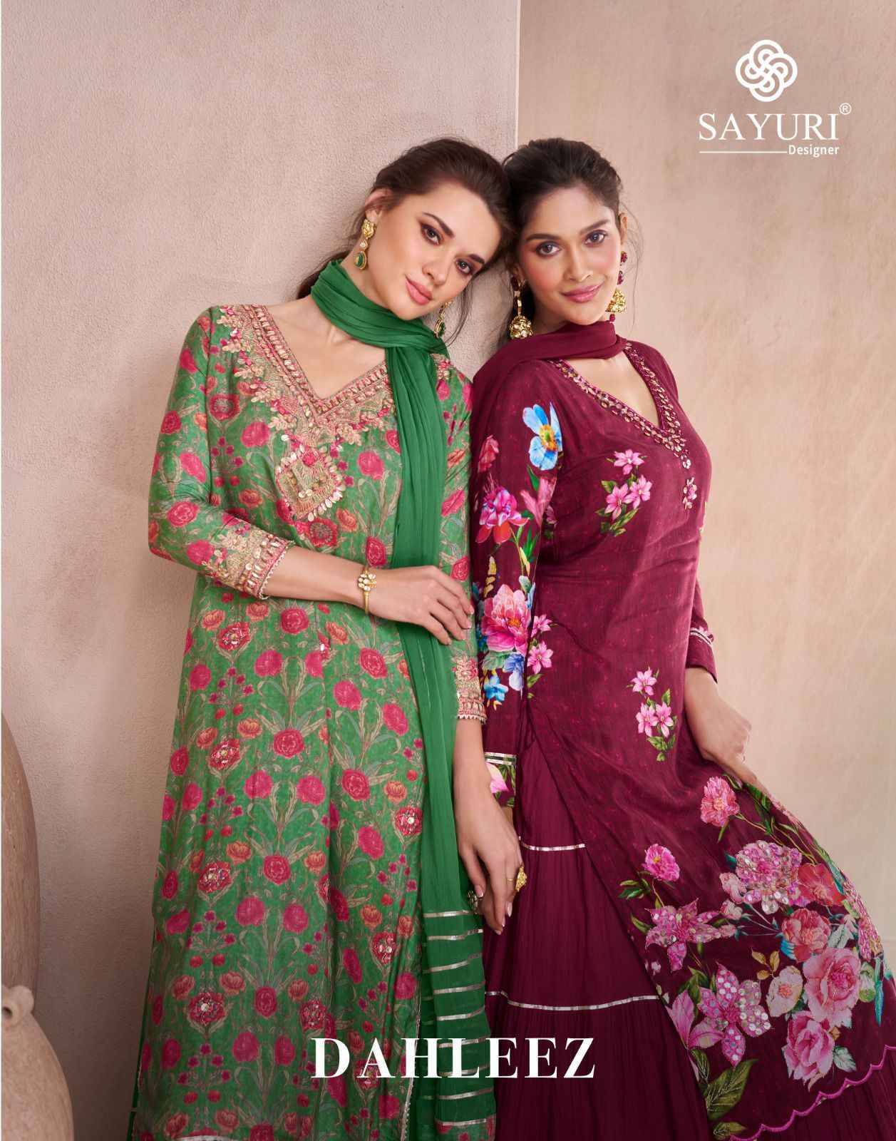 Dahleez By Sayuri 5525 To 5528 Series Festive Suits Beautiful Fancy Colorful Stylish Party Wear & Occasional Wear Pure Muslin Dresses At Wholesale Price