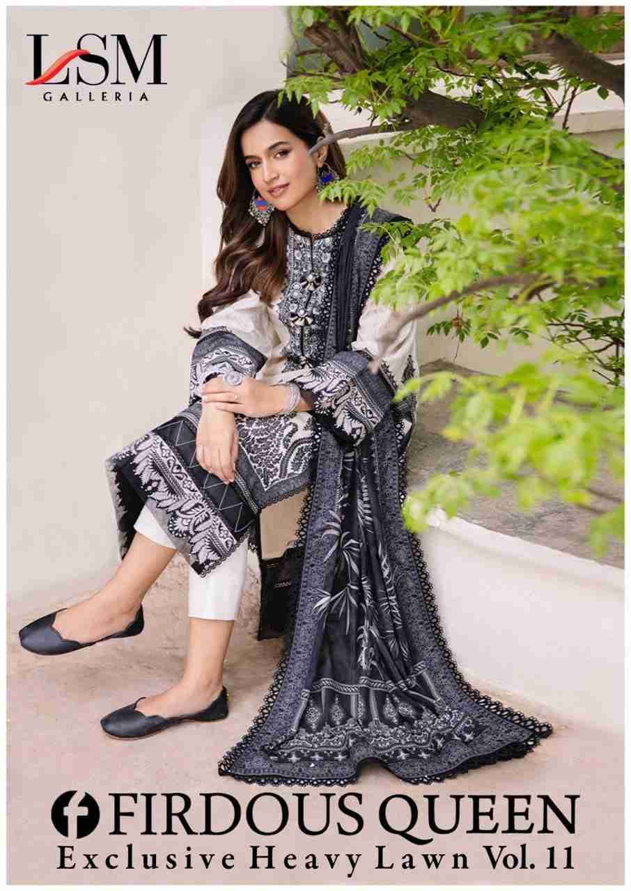 Firdous Queen Vol-11 By Lsm Galleria 111 To 116 Series Beautiful Stylish Festive Suits Fancy Colorful Casual Wear & Ethnic Wear & Ready To Wear Pure Lawn Print Dresses At Wholesale Price