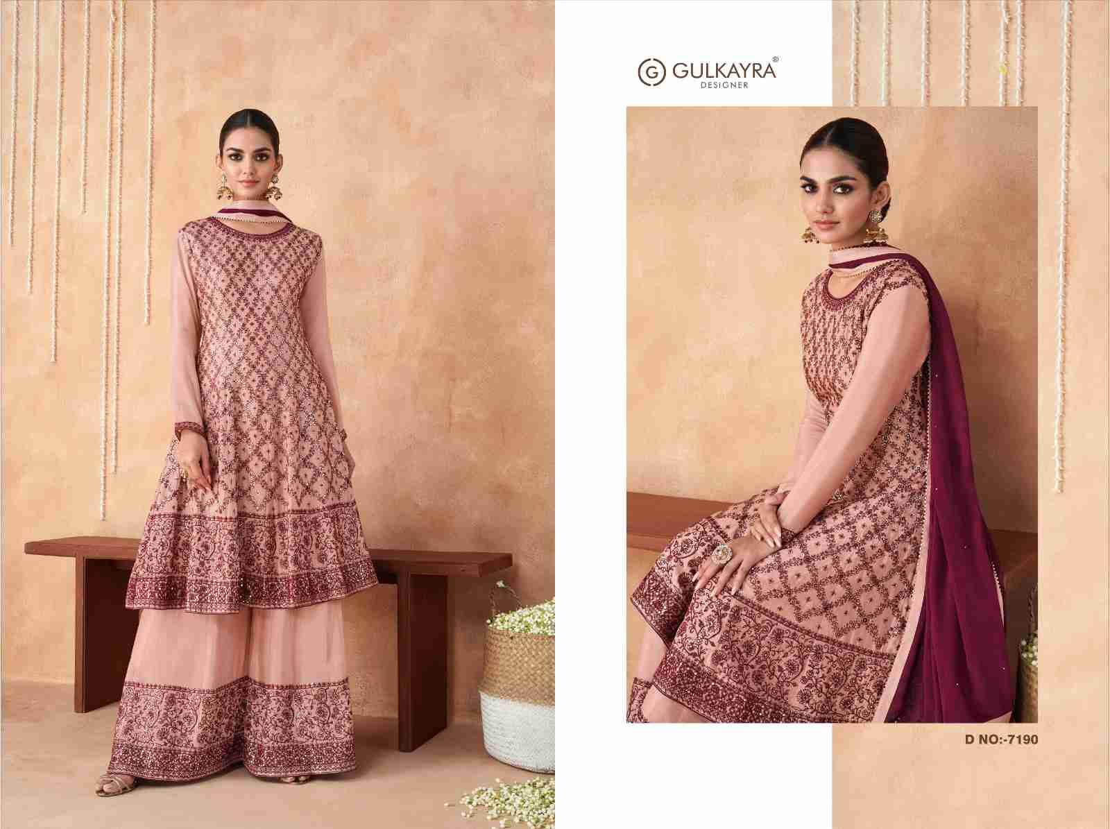 Gulkayra Hit Design 7190 By Gulkayra Designer Beautiful Sharara Suits Colorful Stylish Fancy Casual Wear & Ethnic Wear Real Georgette Dresses At Wholesale Price