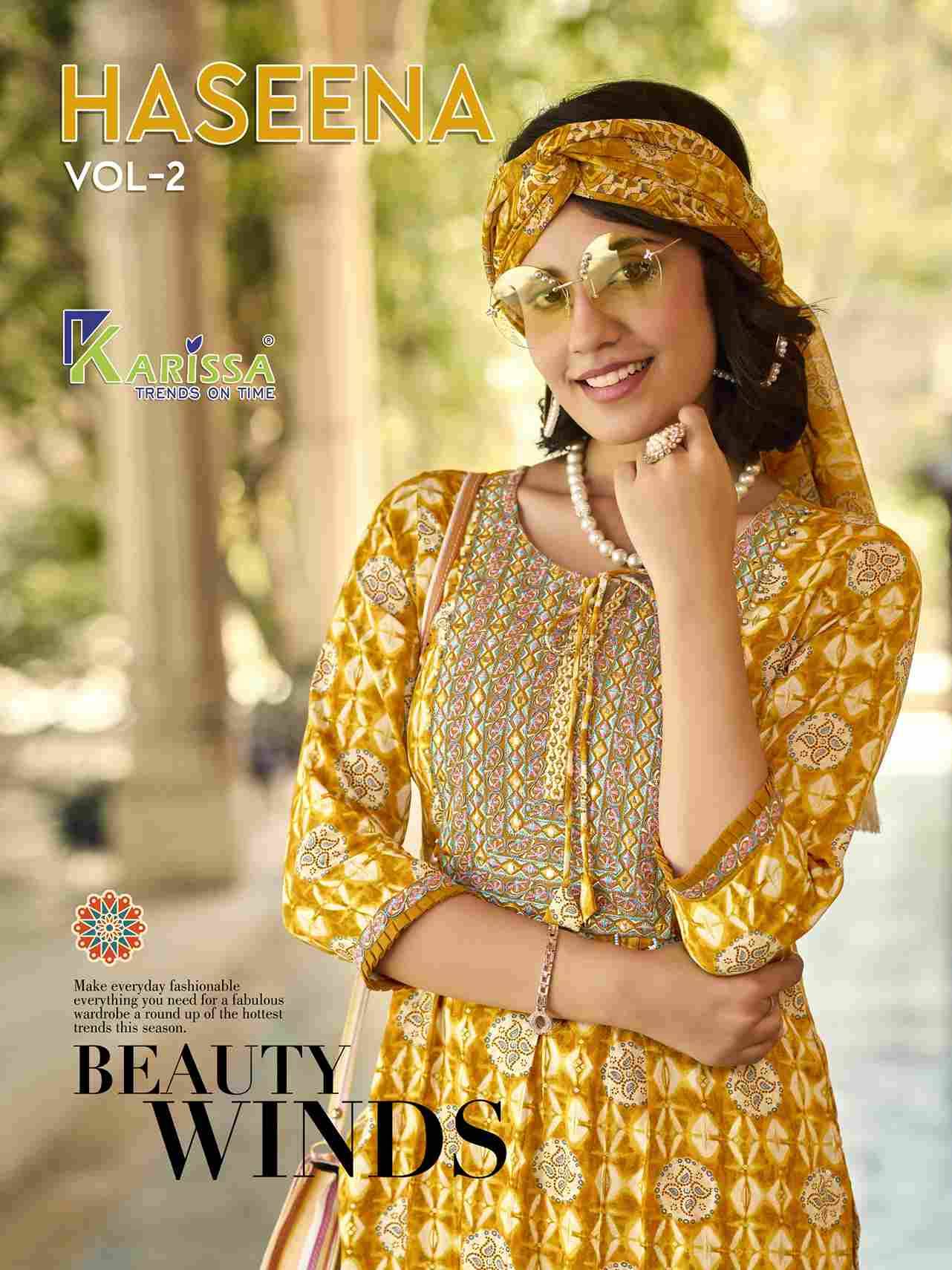 Haseena Vol-2 By Karissa 913 To 918 Series Festive Suits Beautiful Fancy Colorful Stylish Party Wear & Occasional Wear Rayon Dresses At Wholesale Price