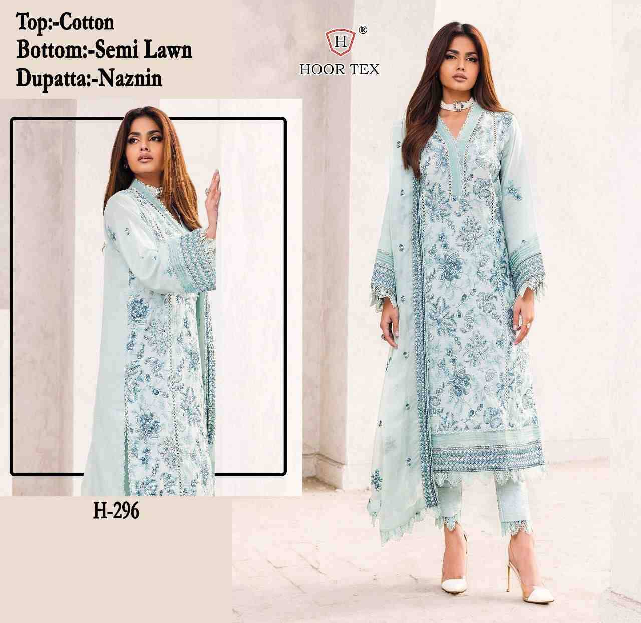 Hoor Tex Hit Design H-296 By Hoor Tex Designer Festive Pakistani Suits Collection Beautiful Stylish Fancy Colorful Party Wear & Occasional Wear Heavy Cotton With Embroidered Dresses At Wholesale Price