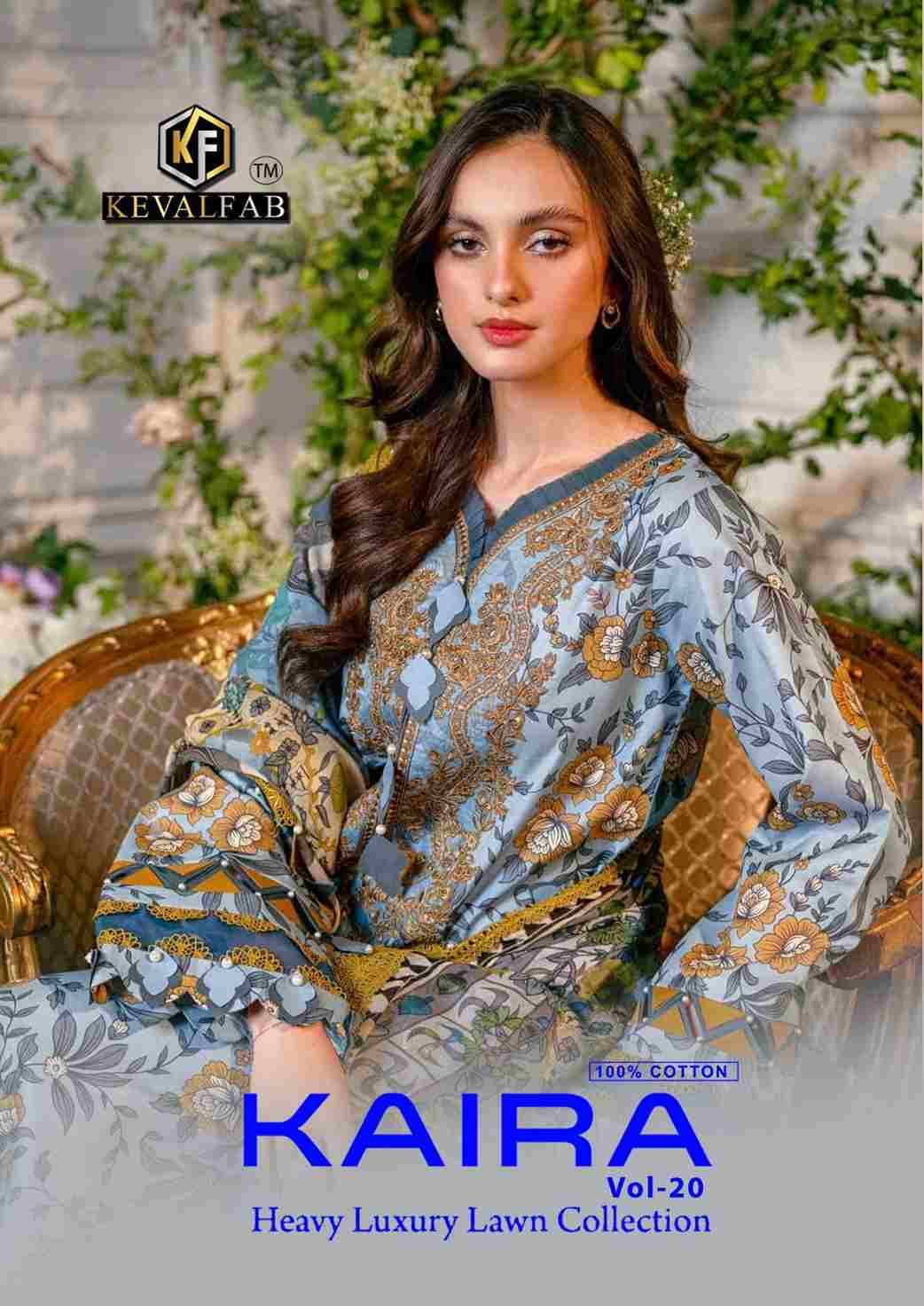 Kaira Vol-20 By Keval Fab 20001 To 20006 Series Beautiful Festive Suits Colorful Stylish Fancy Casual Wear & Ethnic Wear Pure Cotton Print Dresses At Wholesale Price