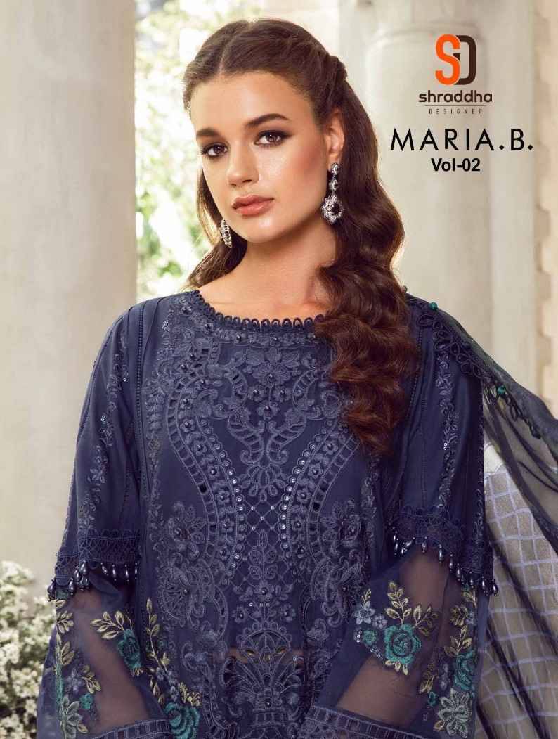 Maria.B. Vol-2 By Shraddha Designer 2001 To 2006 Series Designer Pakistani Suits Beautiful Stylish Fancy Colorful Party Wear & Occasional Wear Pure Cotton Embroidered Dresses At Wholesale Price