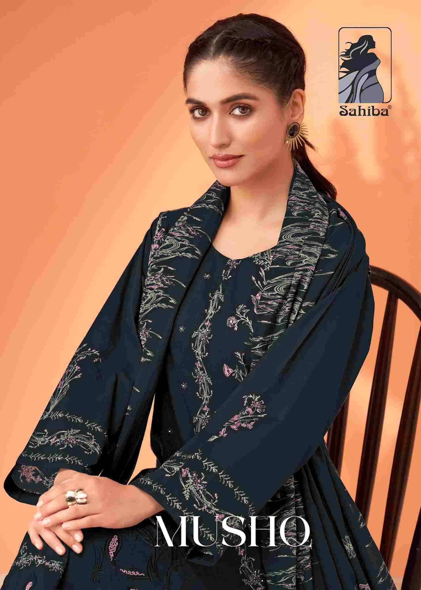 Mushq By Sahiba Fabrics Beautiful Festive Suits Colorful Stylish Fancy Casual Wear & Ethnic Wear Premium Cotton Lawn Dresses At Wholesale Price
