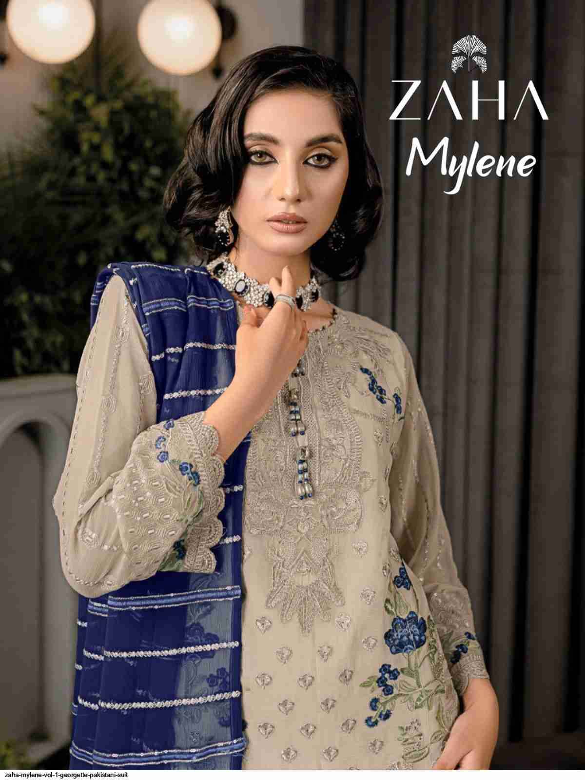 Mylene By Zaha 10267 To 10269 Series Beautiful Pakistani Suits Stylish Fancy Colorful Party Wear & Occasional Wear Organza Embroidered Dresses At Wholesale Price