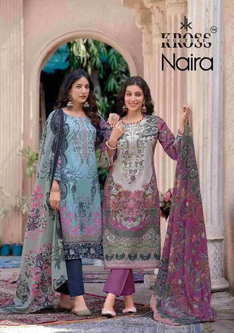 Naira By Kross Kulture 1001 To 1006 Series Beautiful Pakistani Suits Colorful Stylish Fancy Casual Wear & Ethnic Wear Heavy Cotton With Embroidered Dresses At Wholesale Price