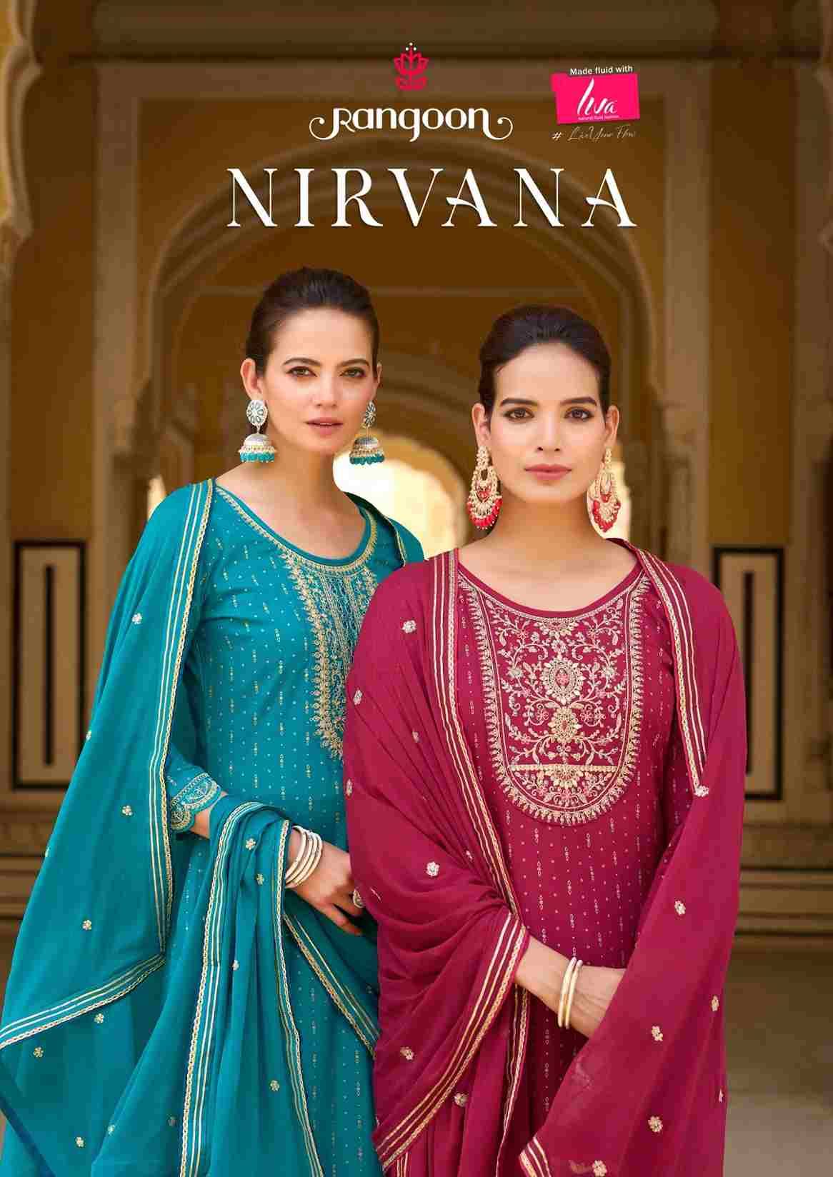 Nirvana By Rangoon 5291 To 5294 Series Beautiful Festive Suits Colorful Stylish Fancy Casual Wear & Ethnic Wear Rayon Print Dresses At Wholesale Price