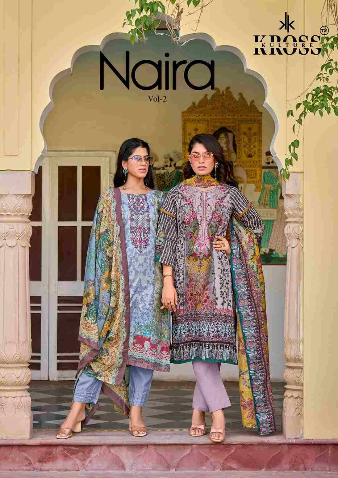 Naira Vol-2 By Kross Kulture 2001 To 2006 Series Beautiful Pakistani Suits Colorful Stylish Fancy Casual Wear & Ethnic Wear Heavy Cotton With Embroidered Dresses At Wholesale Price