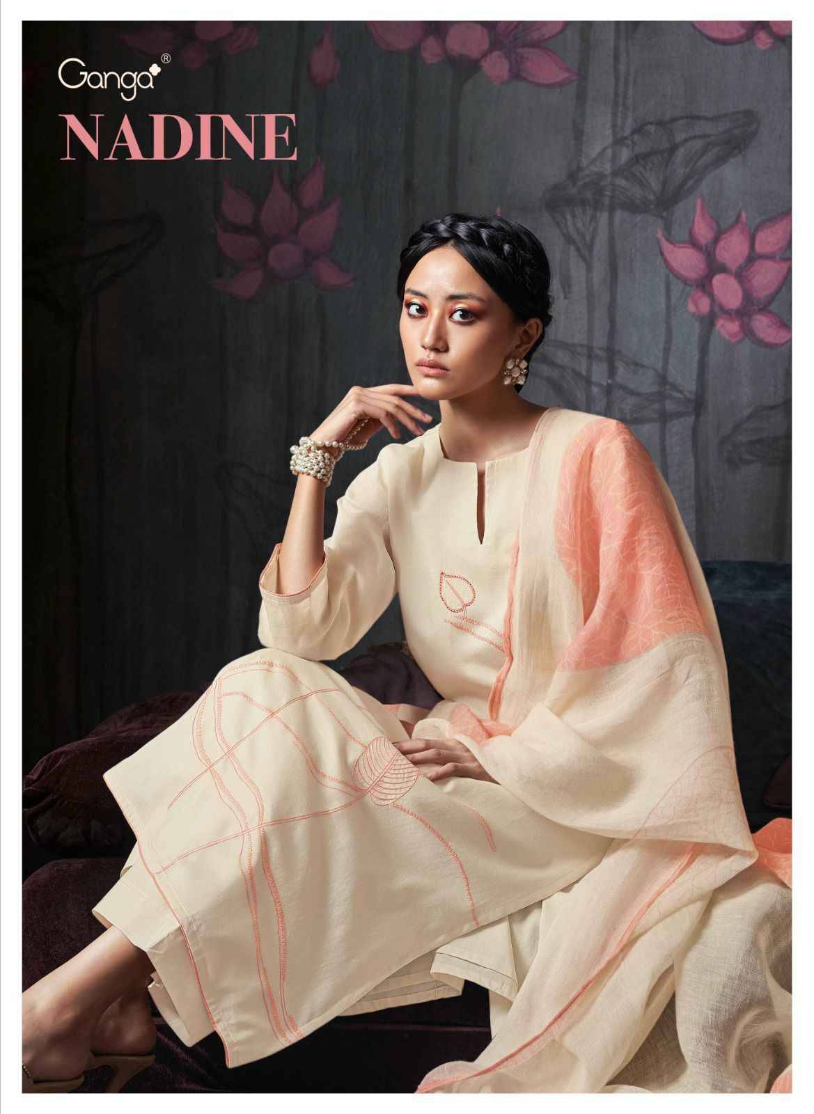 Nadine By Ganga Fashion 1849 To 1854 Series Designer Festive Suits Beautiful Fancy Colorful Stylish Party Wear & Occasional Wear Premium Cotton Dresses At Wholesale Price