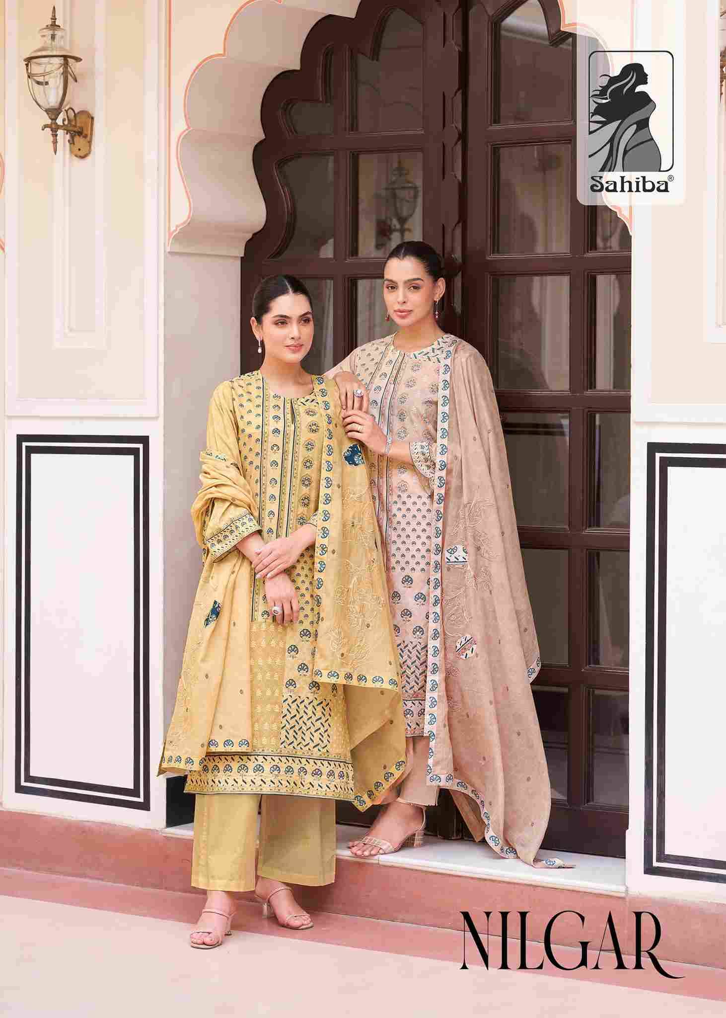 Nilgar By Sahiba Fabrics Beautiful Festive Suits Colorful Stylish Fancy Casual Wear & Ethnic Wear Premium Cotton Lawn Dresses At Wholesale Price