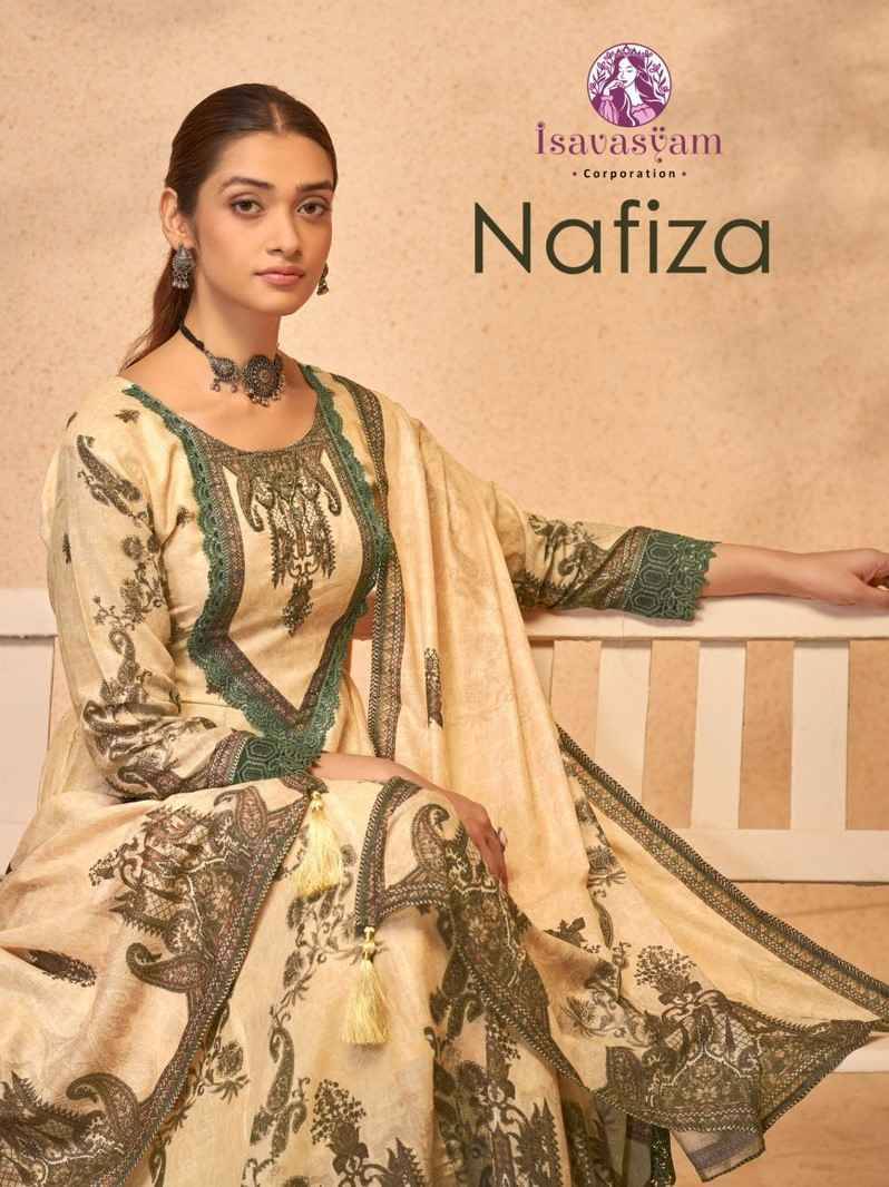 Nafiza By Isavasyam 1001 To 1006 Series Designer Anarkali Suits Beautiful Fancy Colorful Stylish Party Wear & Occasional Wear Mal Mal Cotton Dresses At Wholesale Price