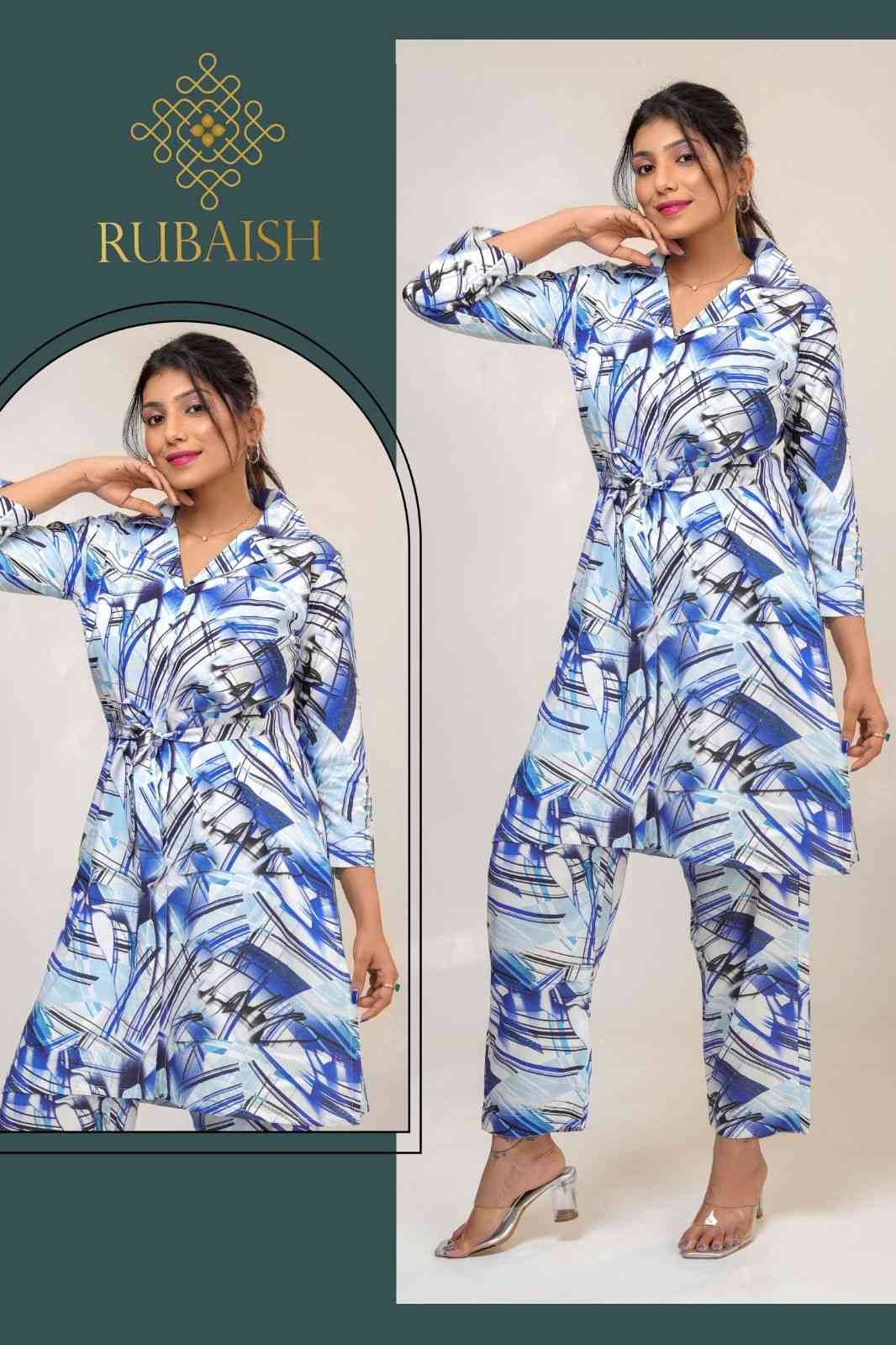 Rubaish By Kaamiri 01 To 06 Series Designer Stylish Fancy Colorful Beautiful Party Wear & Ethnic Wear Collection Viscose Rayon Co-Ord Sets At Wholesale Price