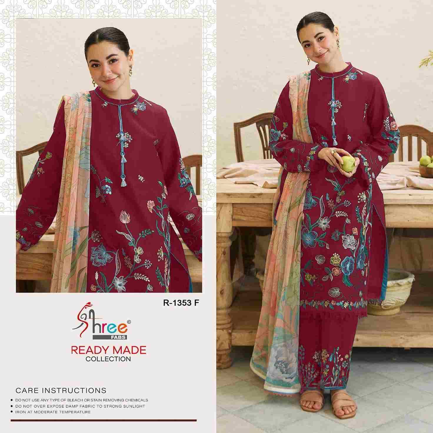 Shree Fabs Hit Design R-1353 Colours Vol-2 By Shree Fabs R-1353-E To R-1353-H Series Wholesale Designer Pakistani Suits Collection Beautiful Stylish Fancy Colorful Party Wear & Occasional Wear Cambric Lawn Cotton Dresses At Wholesale Price